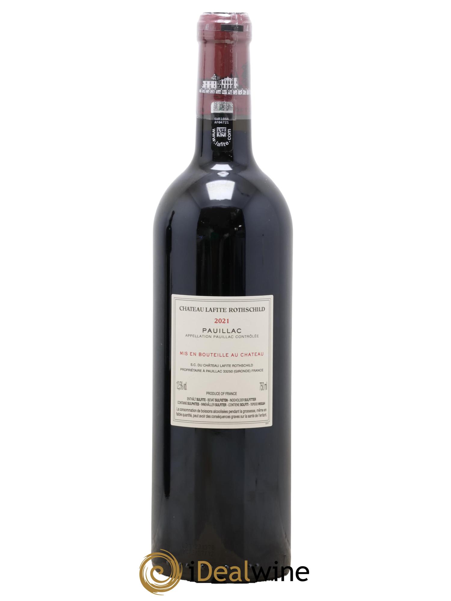 Château Lafite Rothschild 1er Grand Cru Classé 2021 - Lot de 1 bouteille - 1