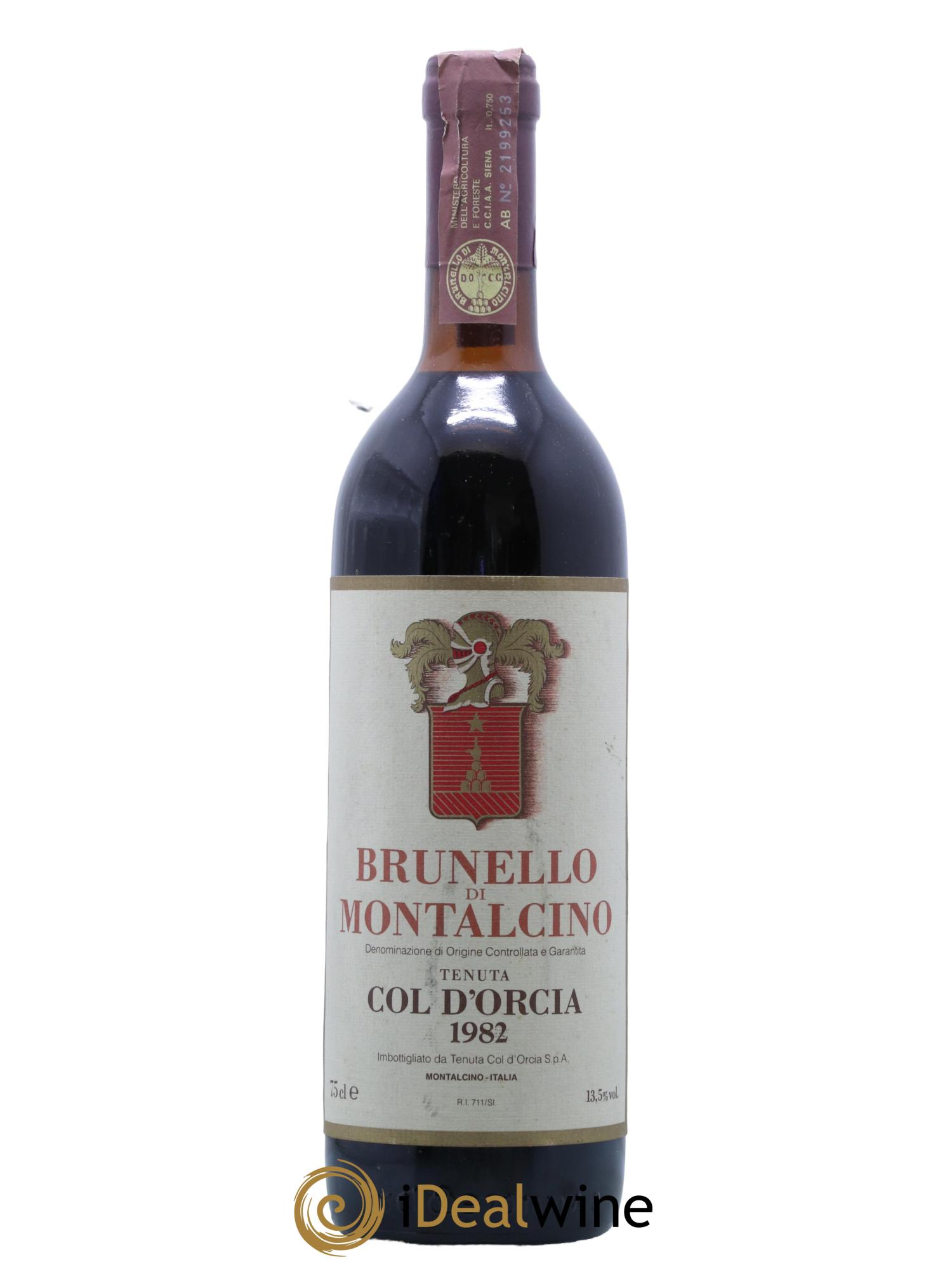 Brunello di Montalcino Col d'Orcia 1982 - Lot de 1 bouteille - 0