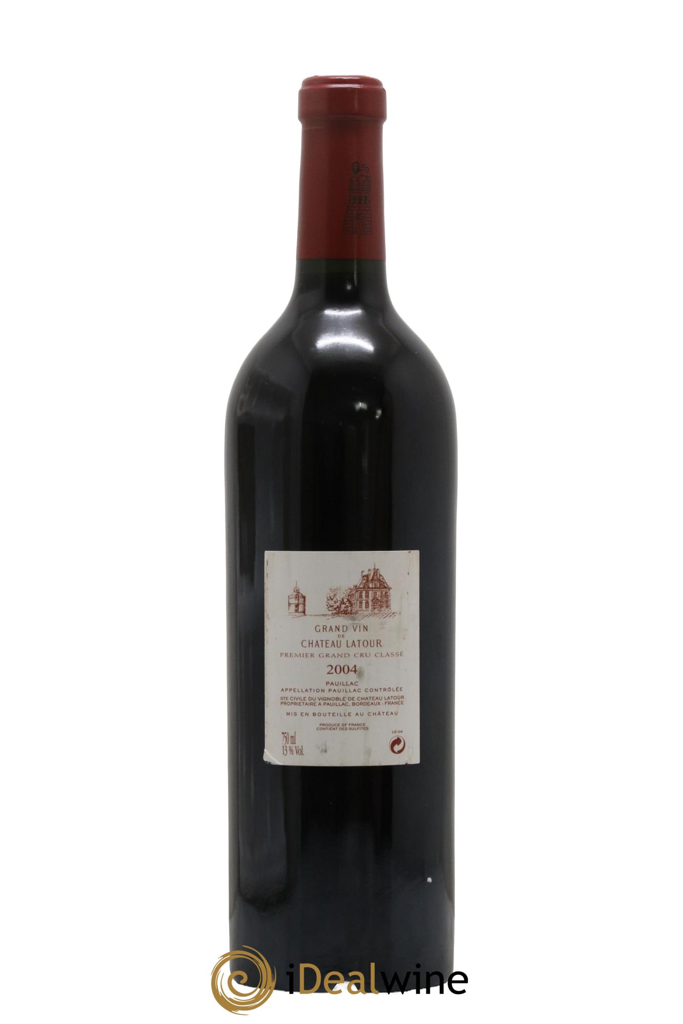 Château Latour 1er Grand Cru Classé 2004 - Lot de 1 bouteille - 1