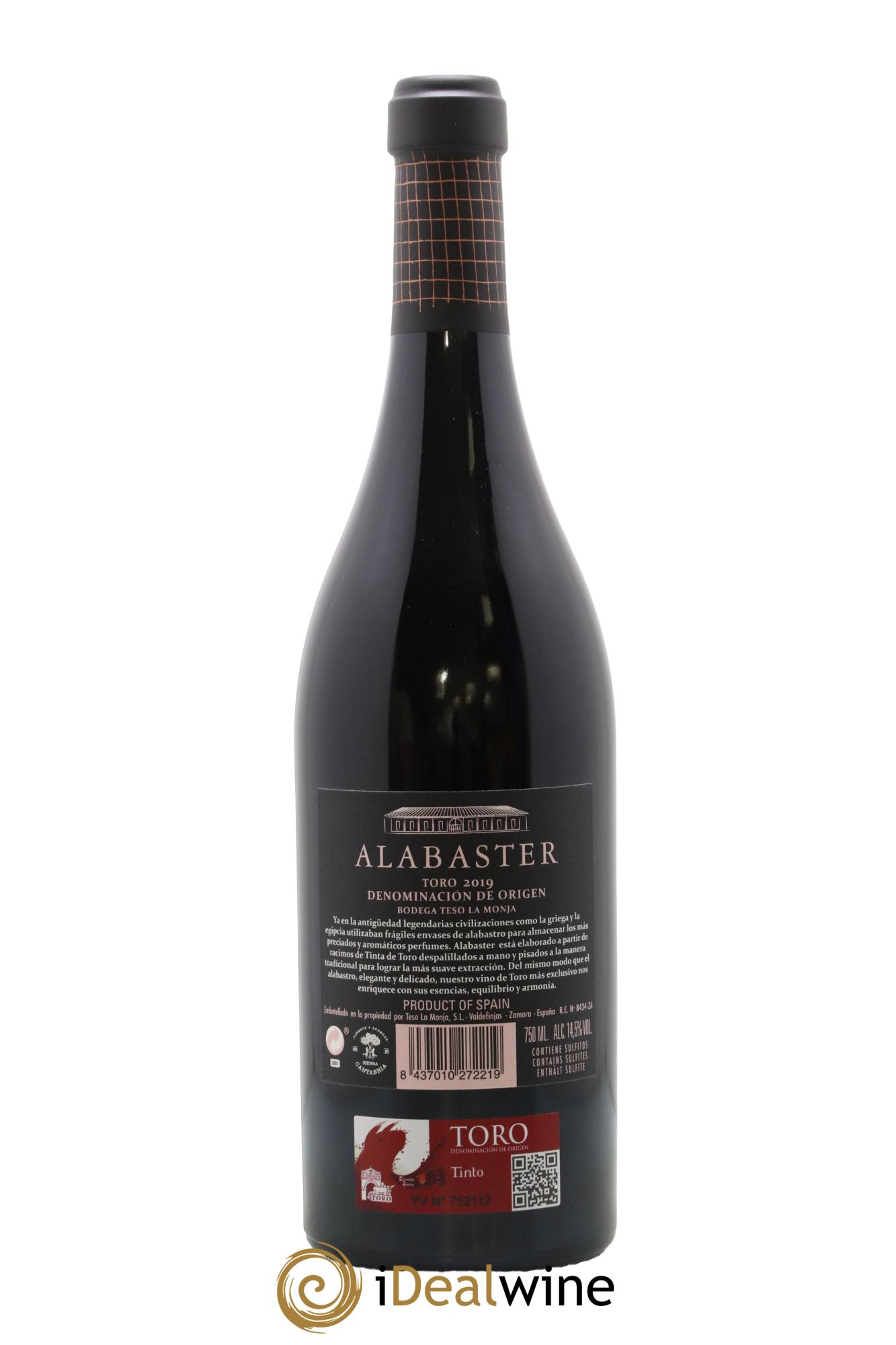 Toro Alabaster Bodega Teso La Monja 2019 - Lotto di 1 bottiglia - 1