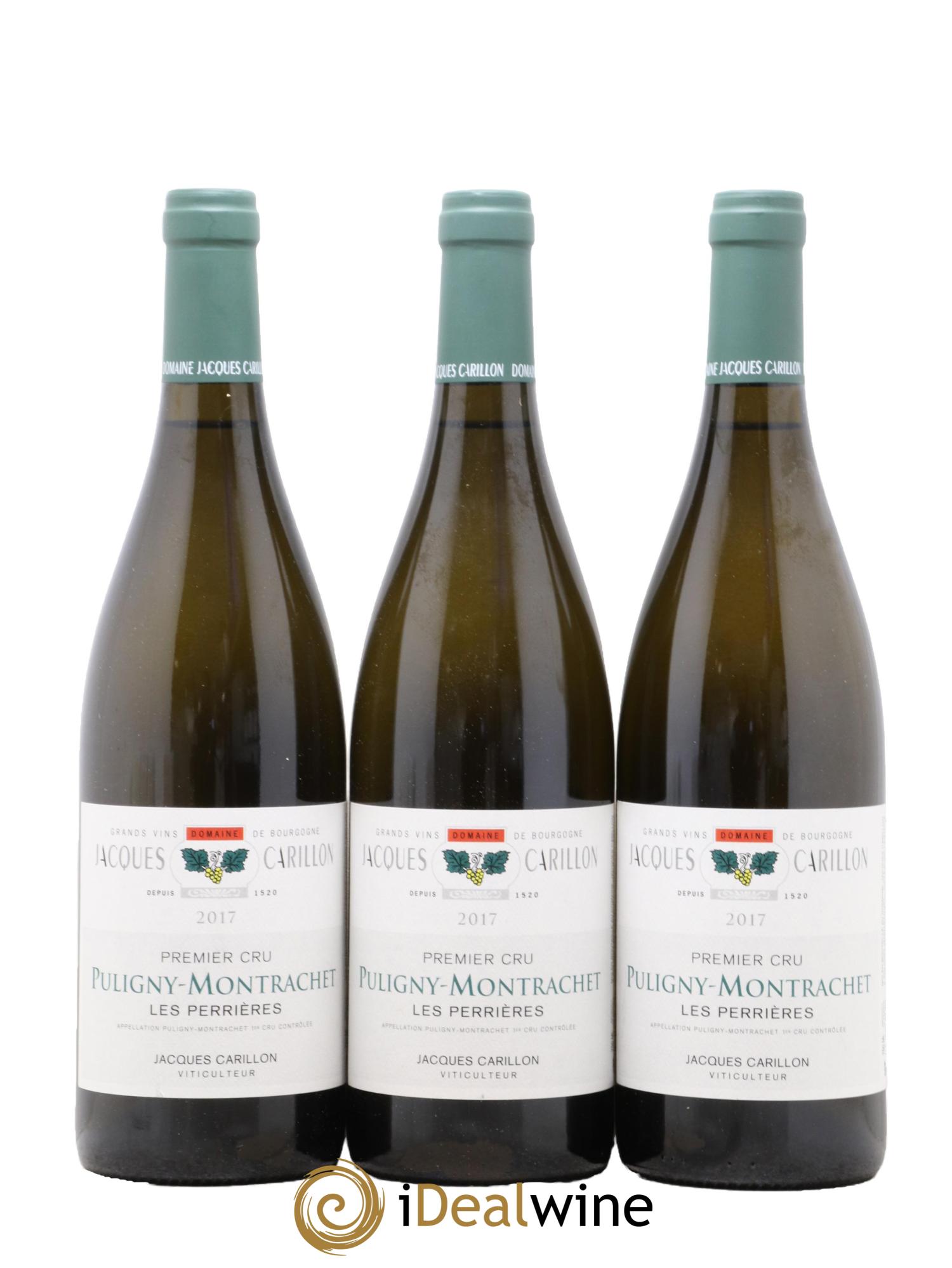 Puligny-Montrachet 1er Cru Les Perrières Jacques Carillon (Domaine) 2017 - Lot de 3 bouteilles - 0