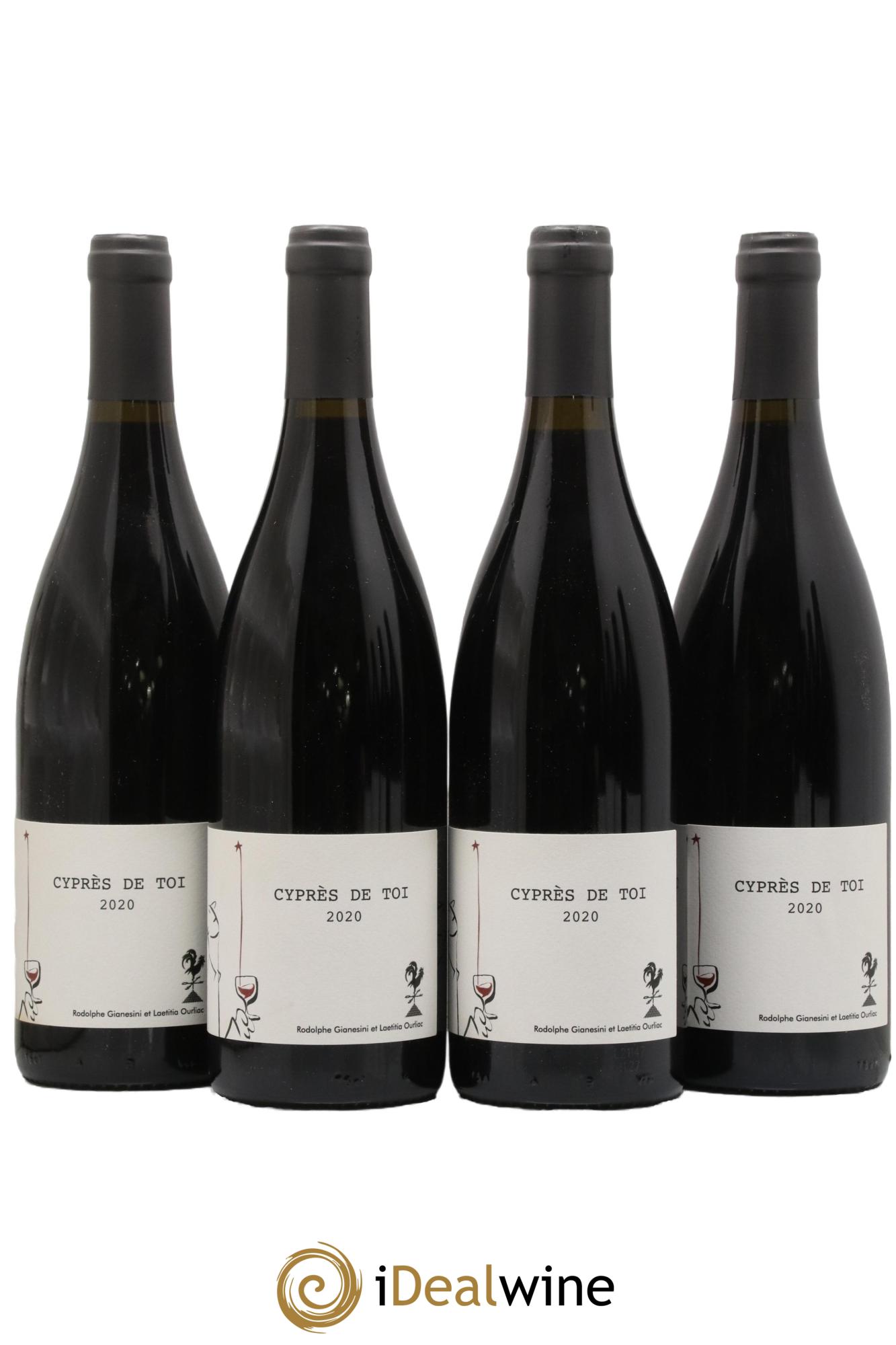 Vin de France Cyprès de Toi Domaine Fond Cyprès 2020 - Lot de 4 bouteilles - 0