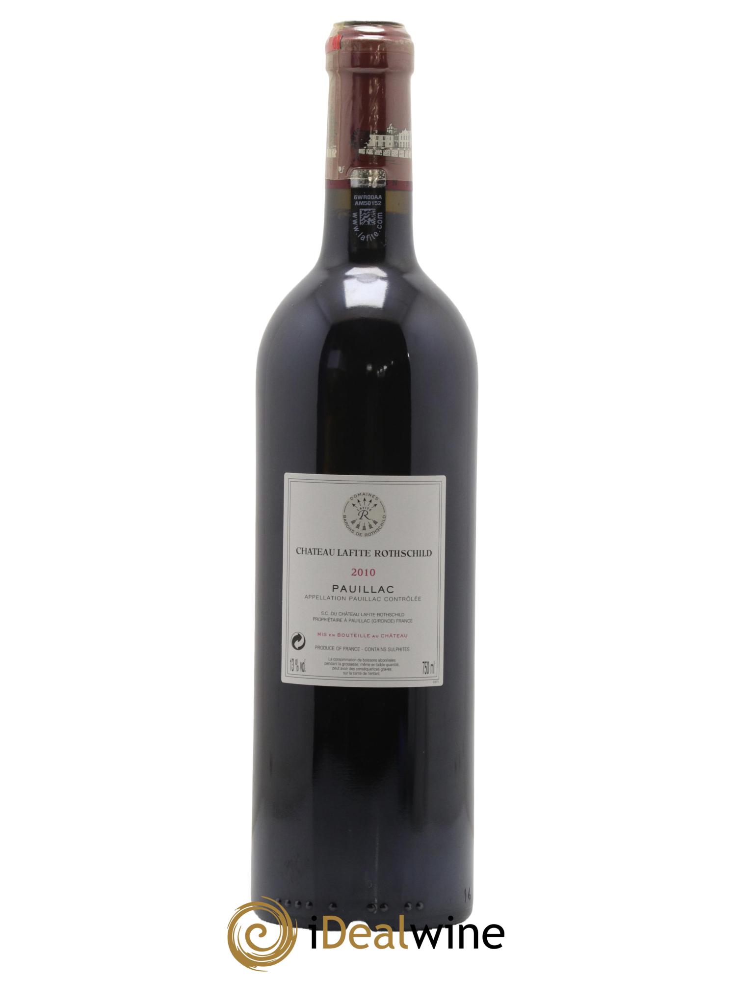 Château Lafite Rothschild 1er Grand Cru Classé 2010 - Lot de 1 bouteille - 1