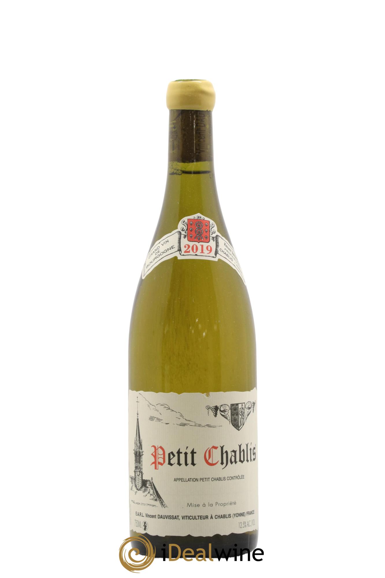 Petit Chablis Vincent Dauvissat (Domaine) 2019 - Lot de 1 bouteille - 0