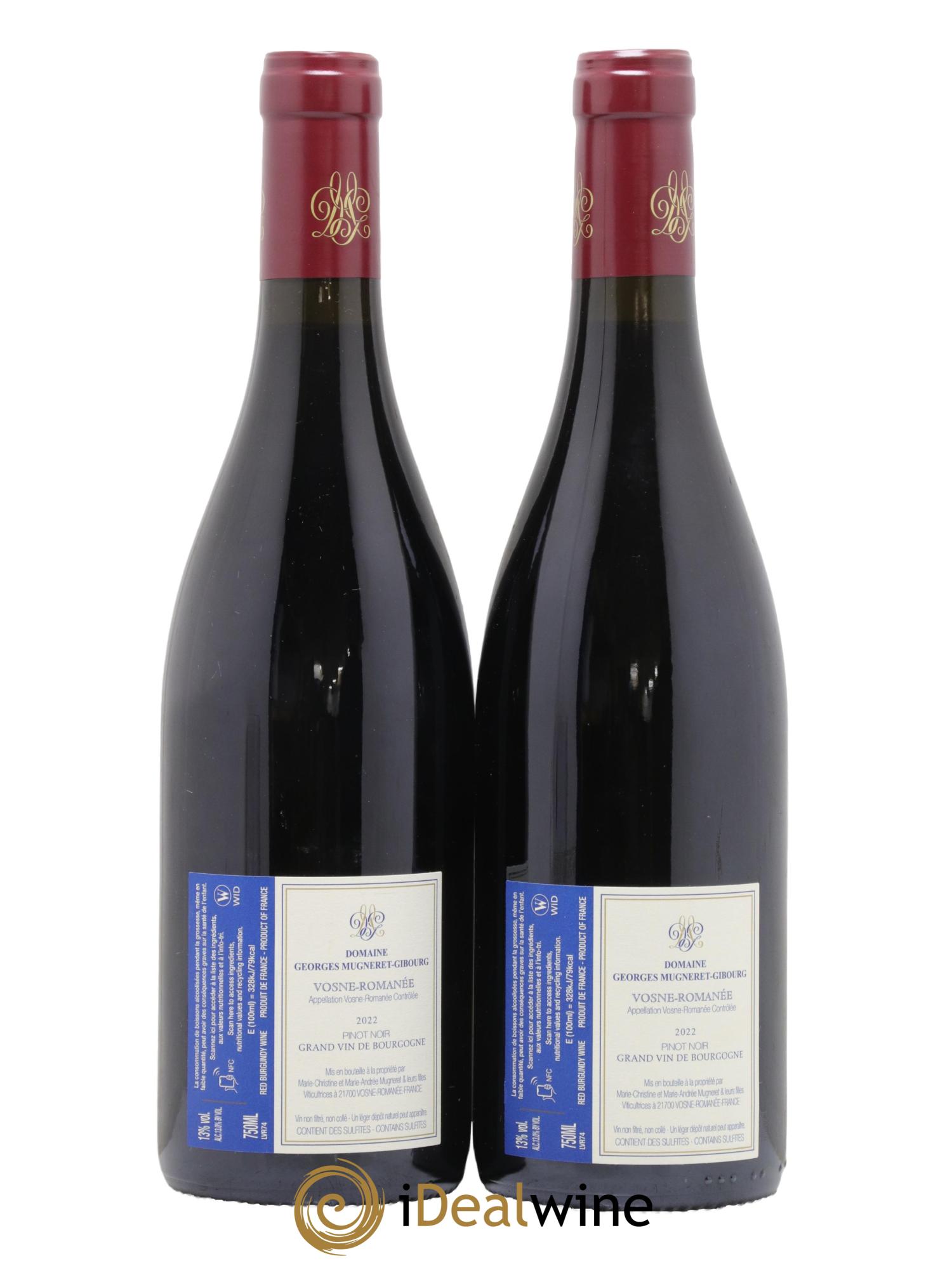 Vosne-Romanée Mugneret-Gibourg (Domaine) 2022 - Lotto di 2 bottiglie - 1