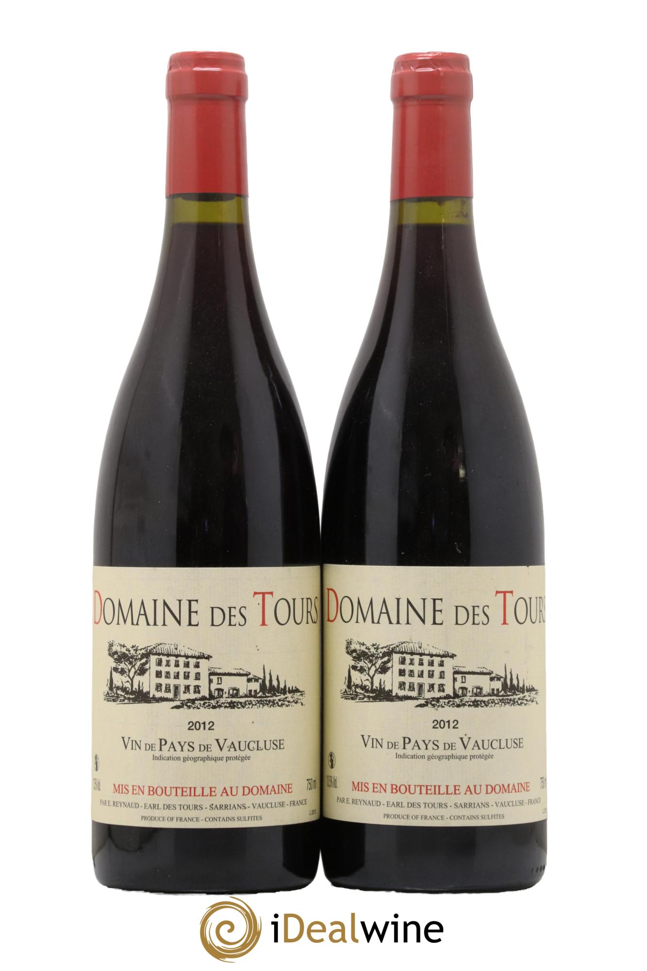 IGP Vaucluse (Vin de Pays de Vaucluse) Domaine des Tours Emmanuel Reynaud 2012 - Posten von 2 Flaschen - 0