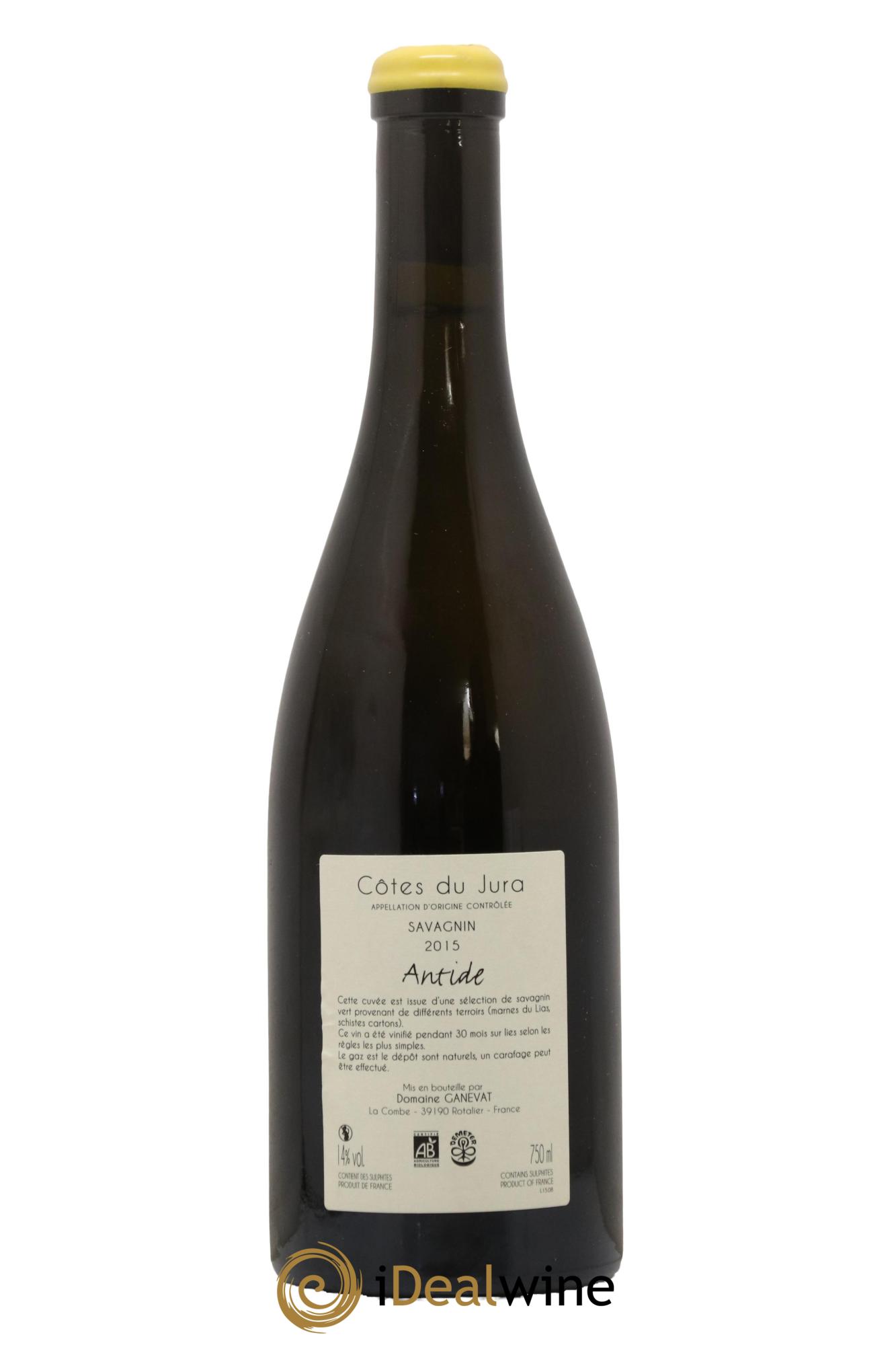 Côtes du Jura Savagnin Antide Jean-François Ganevat (Domaine) 2015 - Lot of 1 bottle - 1