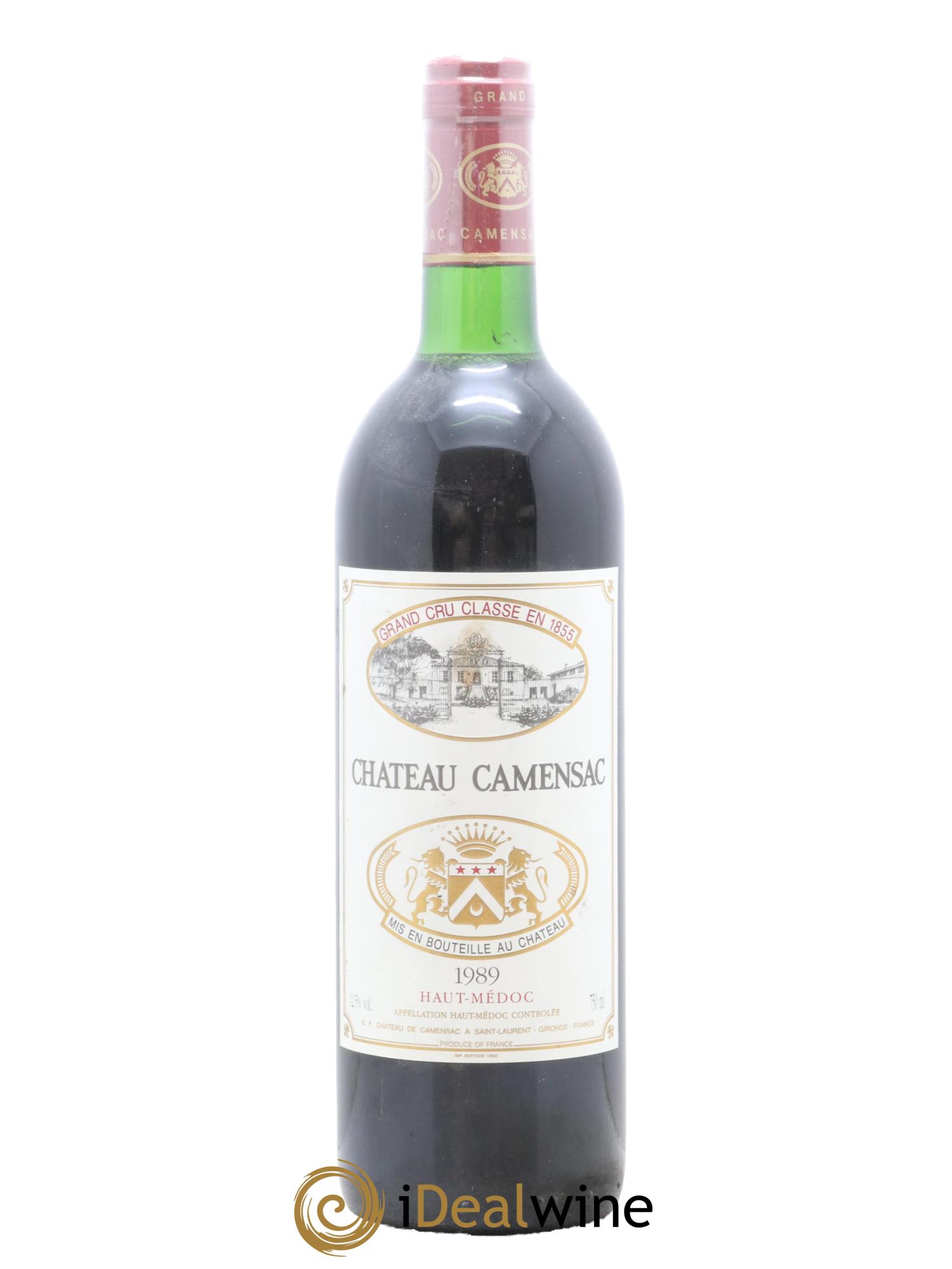 Château Camensac 5ème Grand Cru Classé 1989 - Lot de 1 bouteille - 0