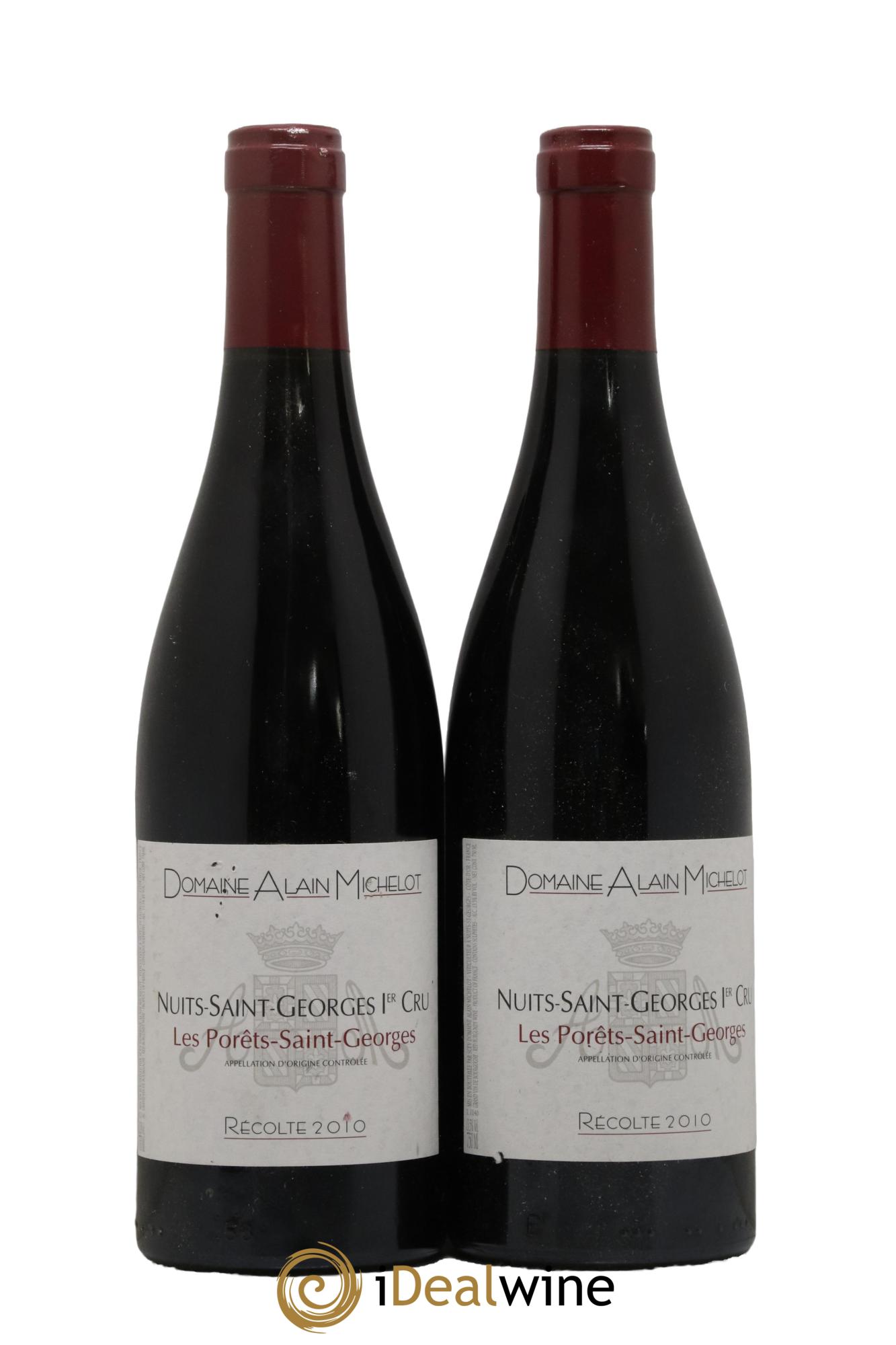 Nuits Saint-Georges 1er Cru Les Porêts Saint-Georges Alain Michelot (Domaine) 2010 - Lot de 2 bouteilles - 0