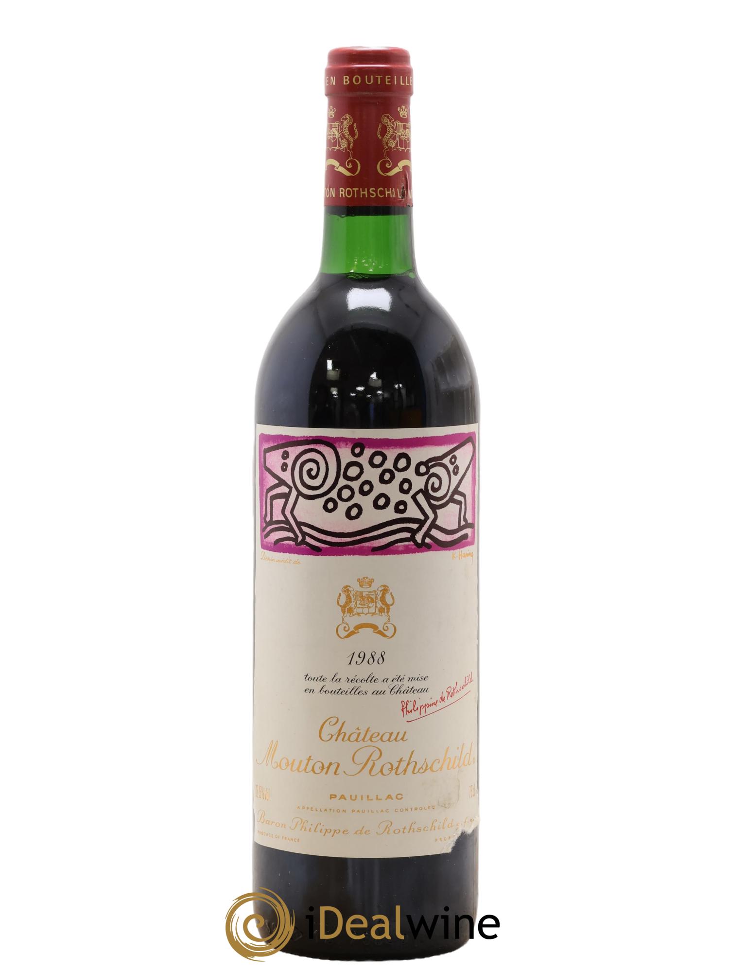 Château Mouton Rothschild 1er Grand Cru Classé 1988 - Lot of 1 bottle - 0