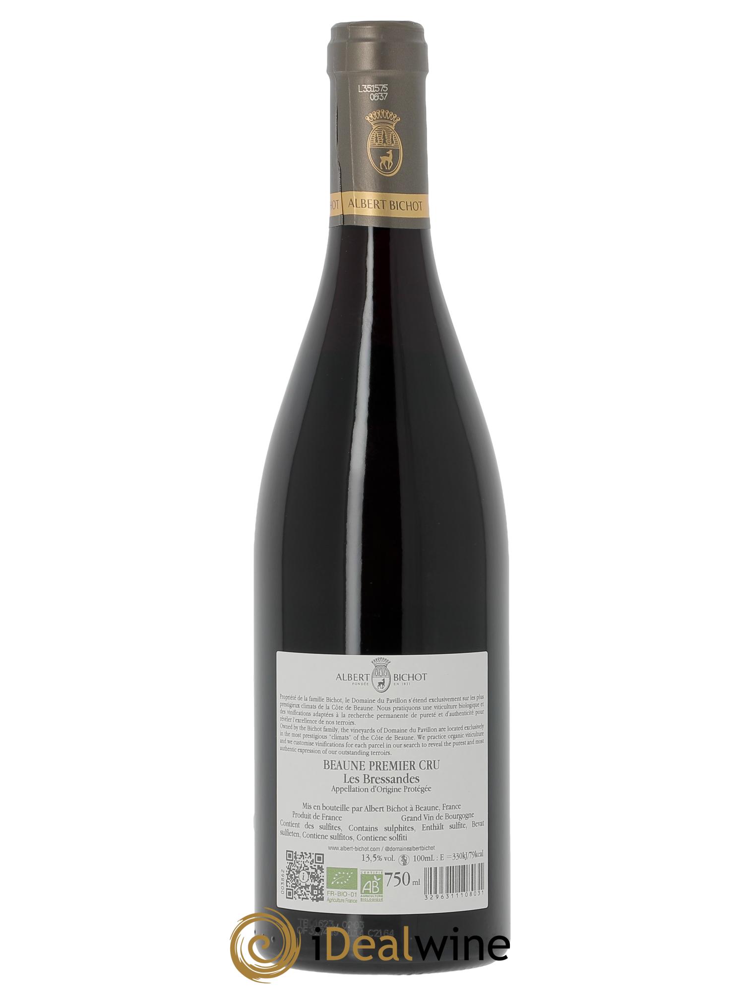 Beaune 1er Cru Bressandes Château Gris - Albert Bichot  2022 - Lot de 1 bouteille - 1