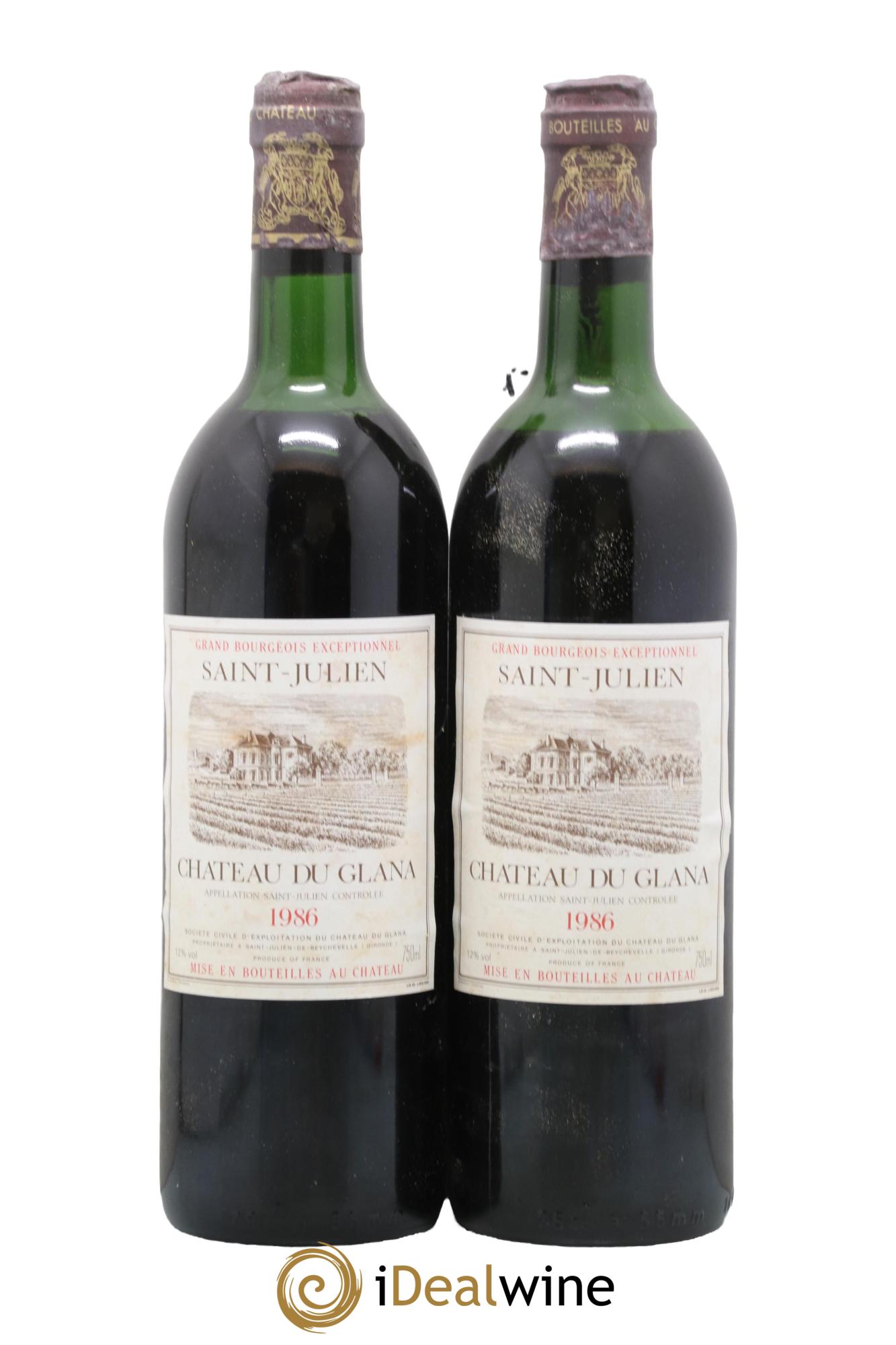 Château du Glana 1986 - Lot de 2 bouteilles - 0