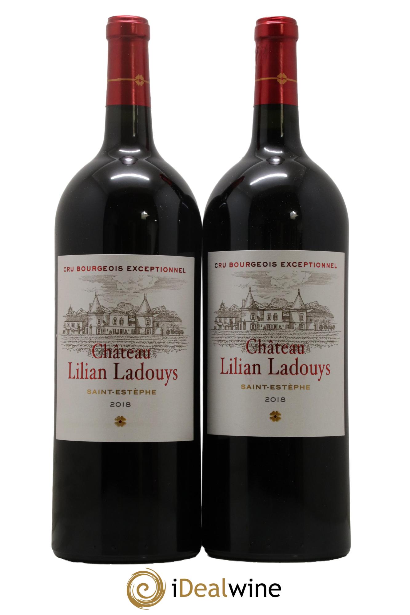 Château Lilian Ladouys Cru Bourgeois 2018 - Lot de 2 magnums - 0