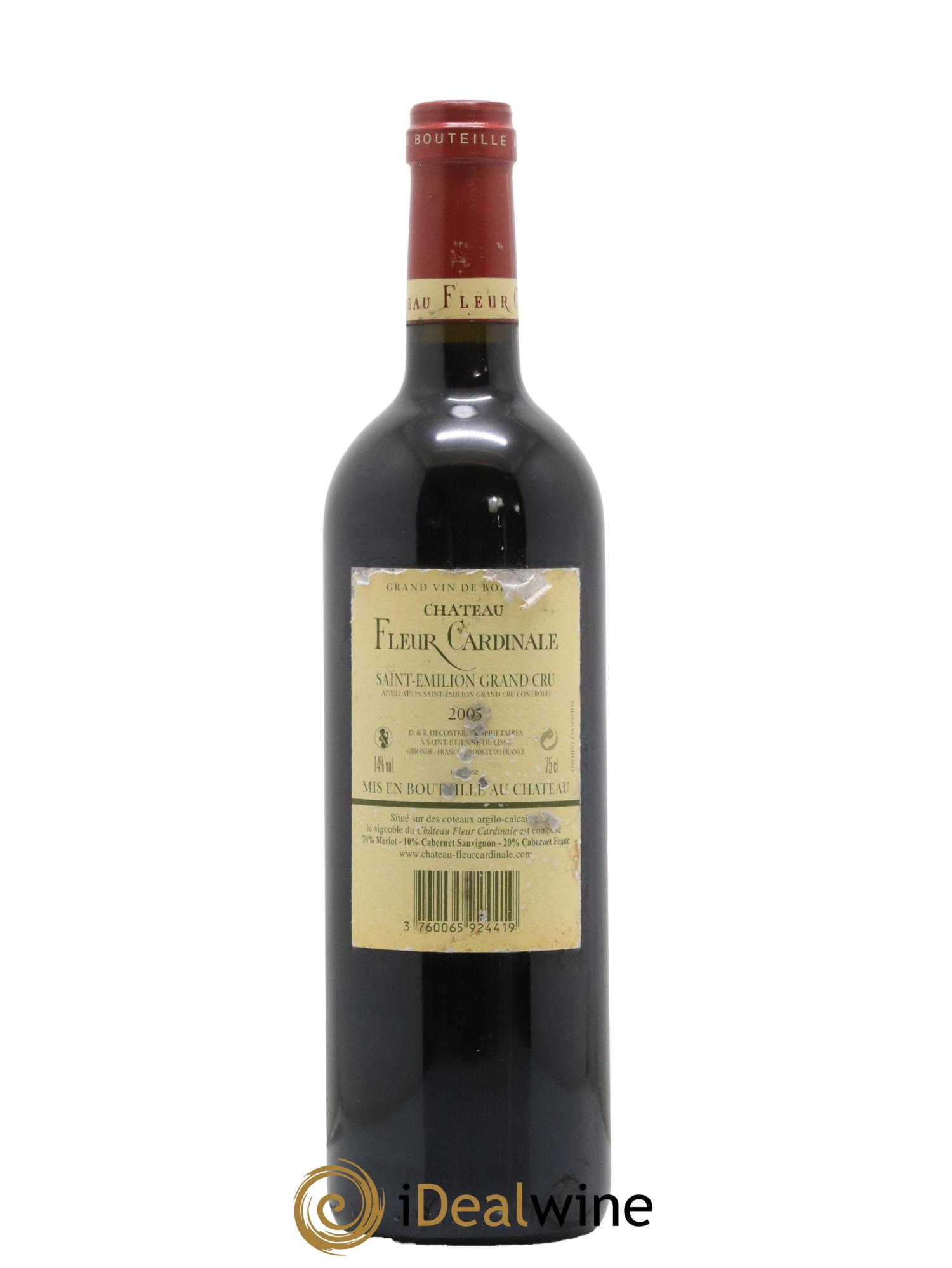 Château Fleur Cardinale Grand Cru Classé 2005 - Lot de 1 bouteille - 1