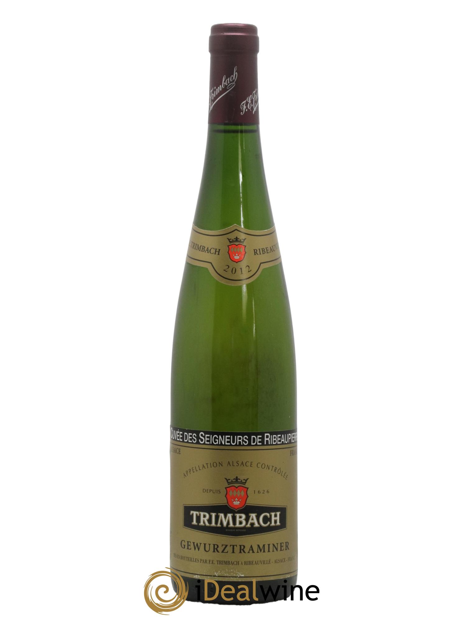 Alsace Gewurztraminer Seigneurs de Ribeaupierre Trimbach (Domaine) 2012 - Lot de 1 bouteille - 0