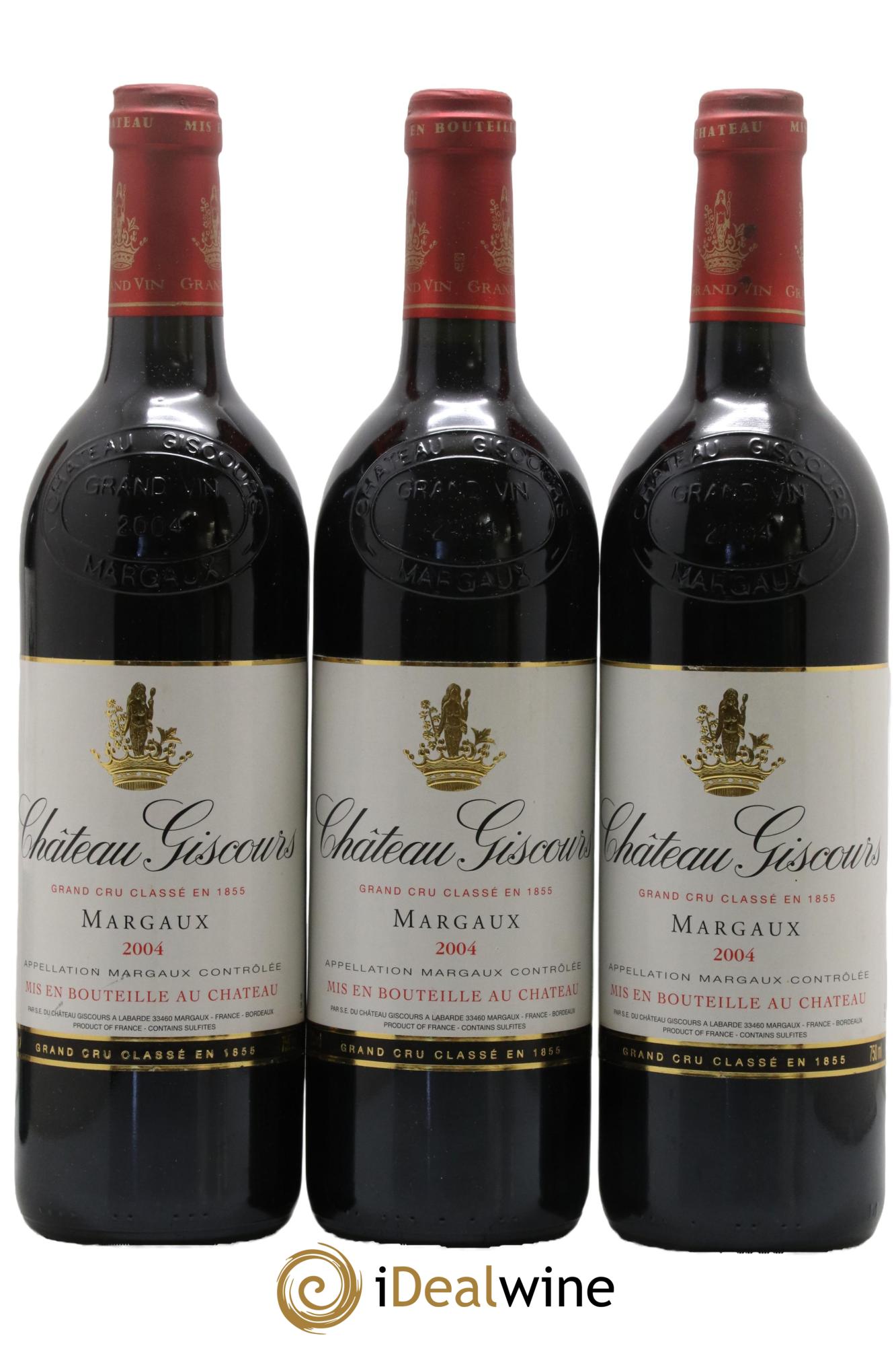 Château Giscours 3ème Grand Cru Classé 2004 - Lot of 3 bottles - 0