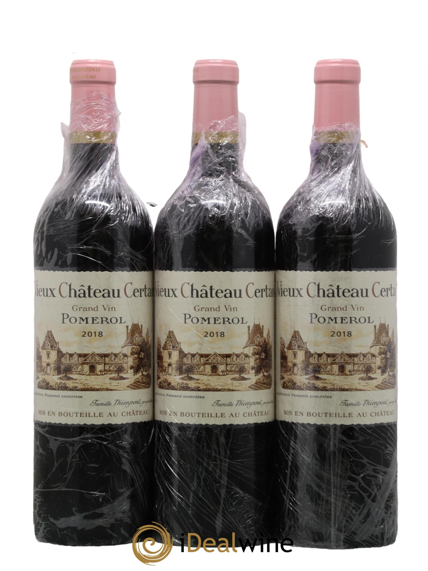 Vieux Château Certan 2018 - Lot de 3 bouteilles - 0