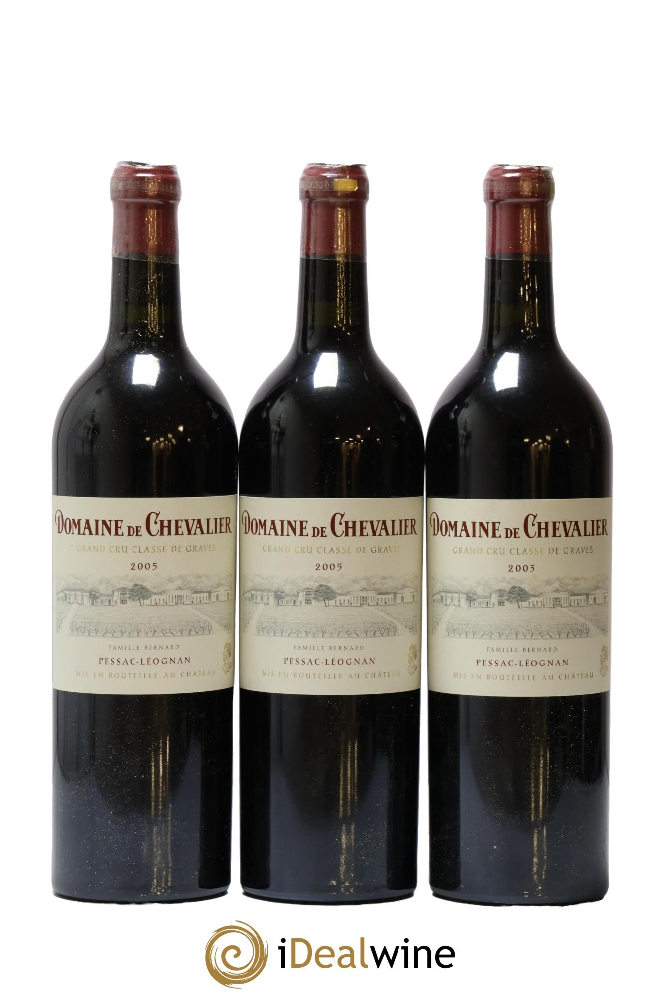 Domaine de Chevalier Cru Classé de Graves 2005 - Lot of 3 bottles - 0