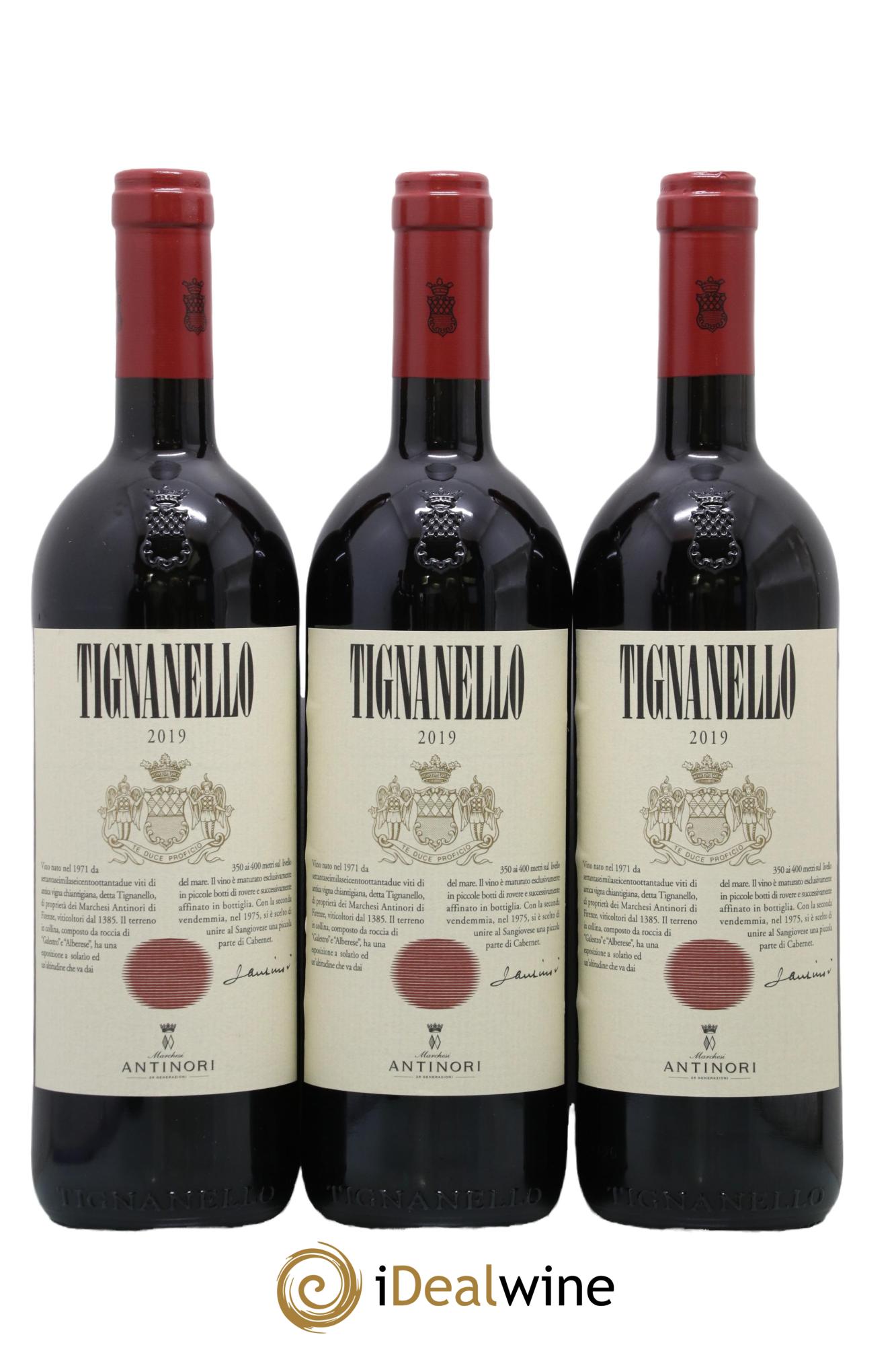 Toscana IGT Tignanello Tenuta Tignanello - Marchesi Antinori 2019 - Lot de 6 bouteilles - 1