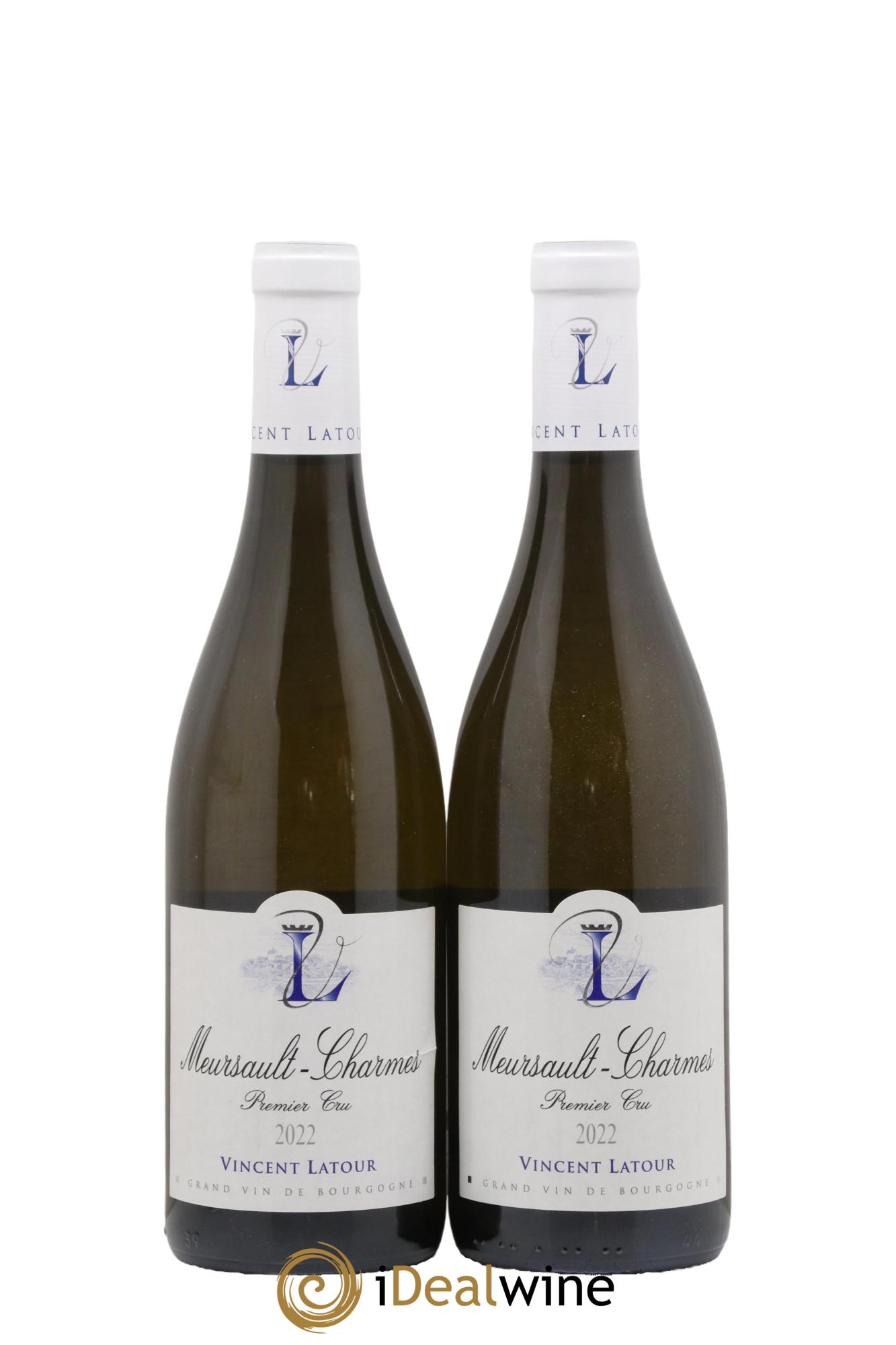 Meursault 1er Cru Charmes Vincent Latour 2022 - Lot de 2 bouteilles - 0