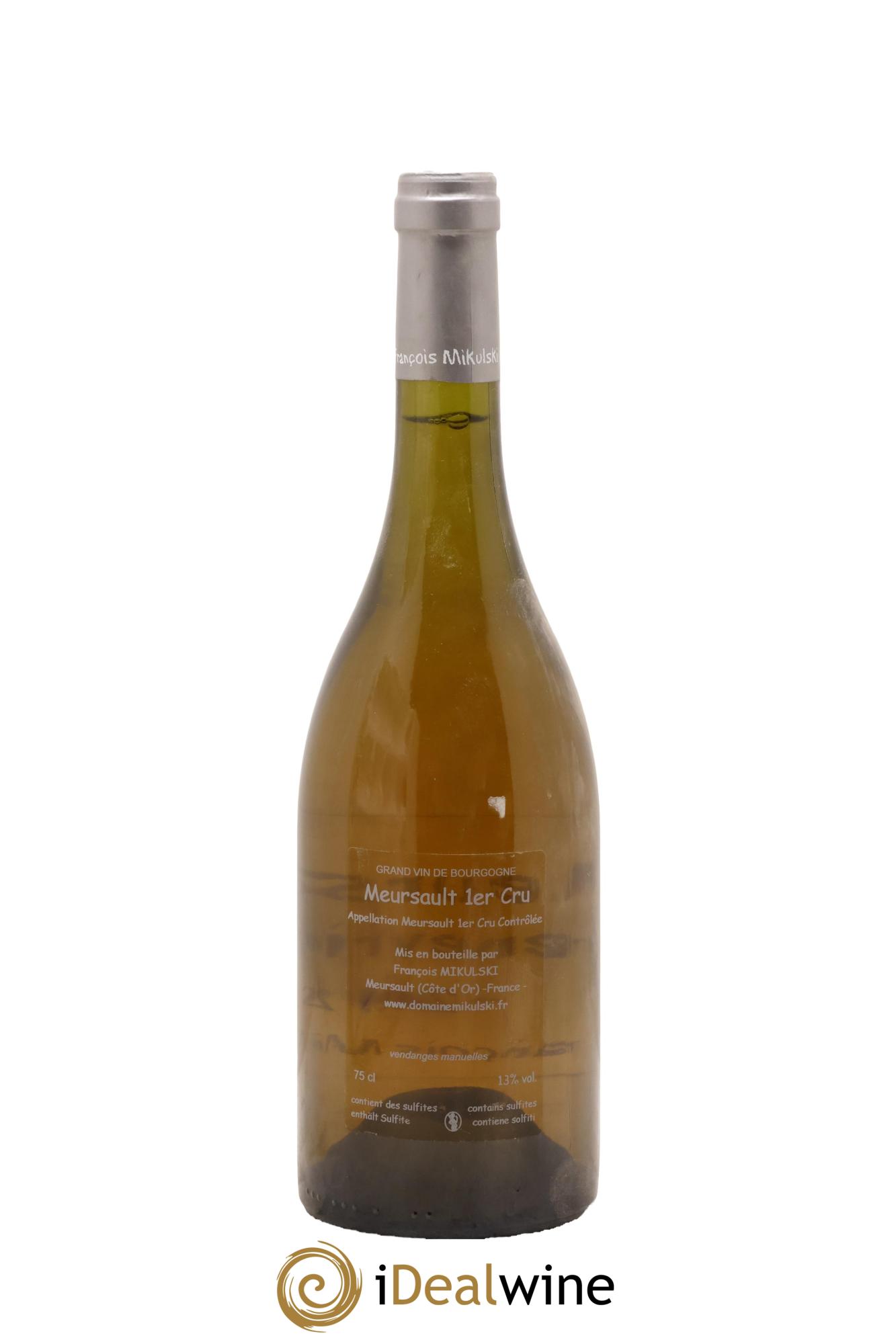 Meursault 1er Cru Les Genevrières François Mikulski 2012 - Lot de 1 bouteille - 1