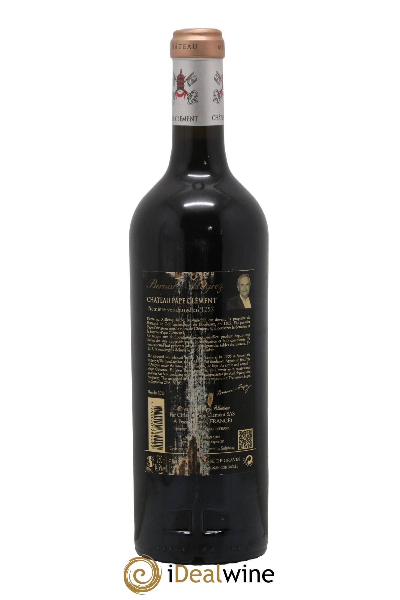 Château Pape Clément Cru Classé de Graves 2015 - Lot de 1 bouteille - 1