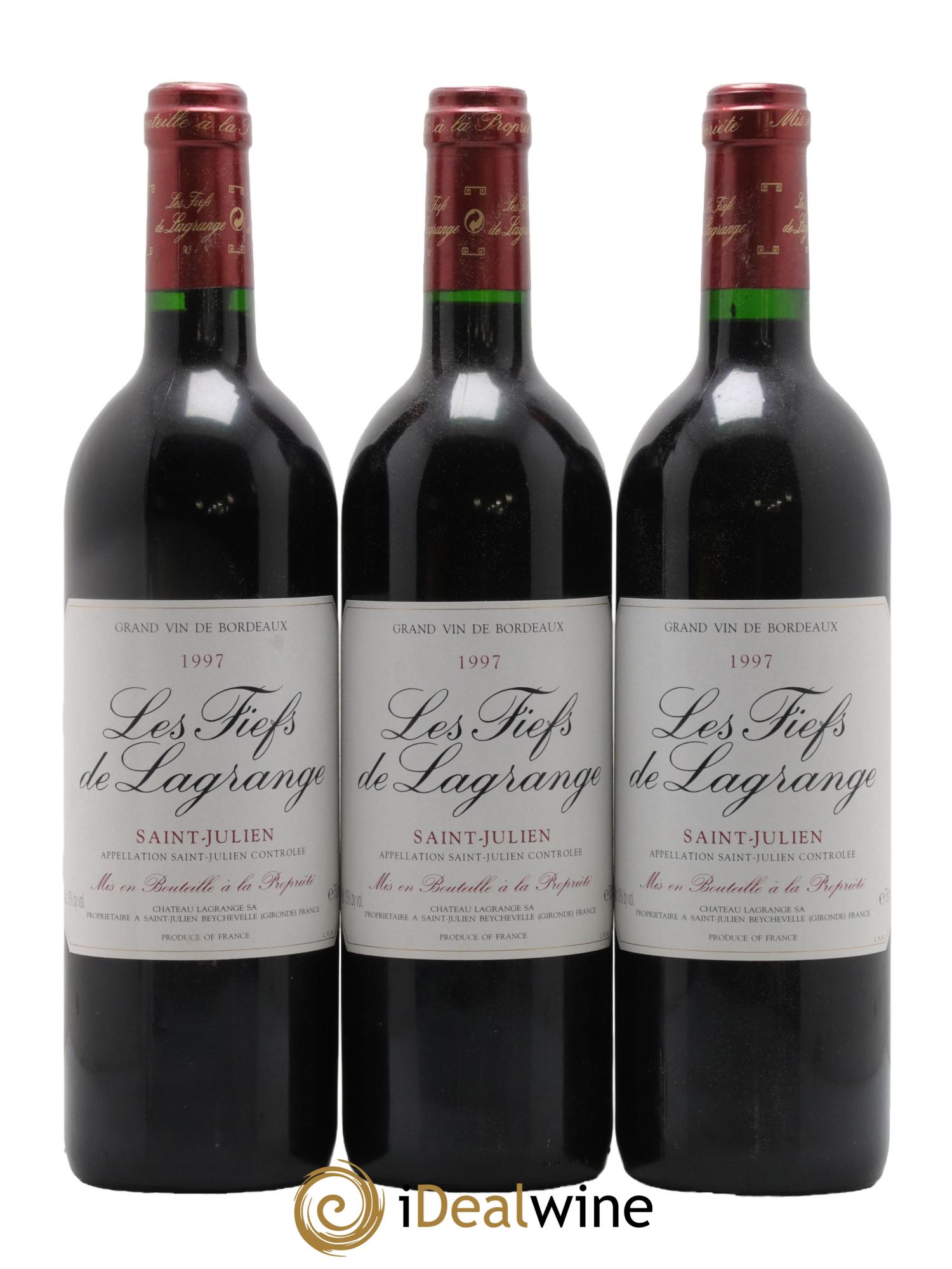 Les Fiefs de Lagrange Second Vin 1997 - Posten von 6 Flaschen - 1
