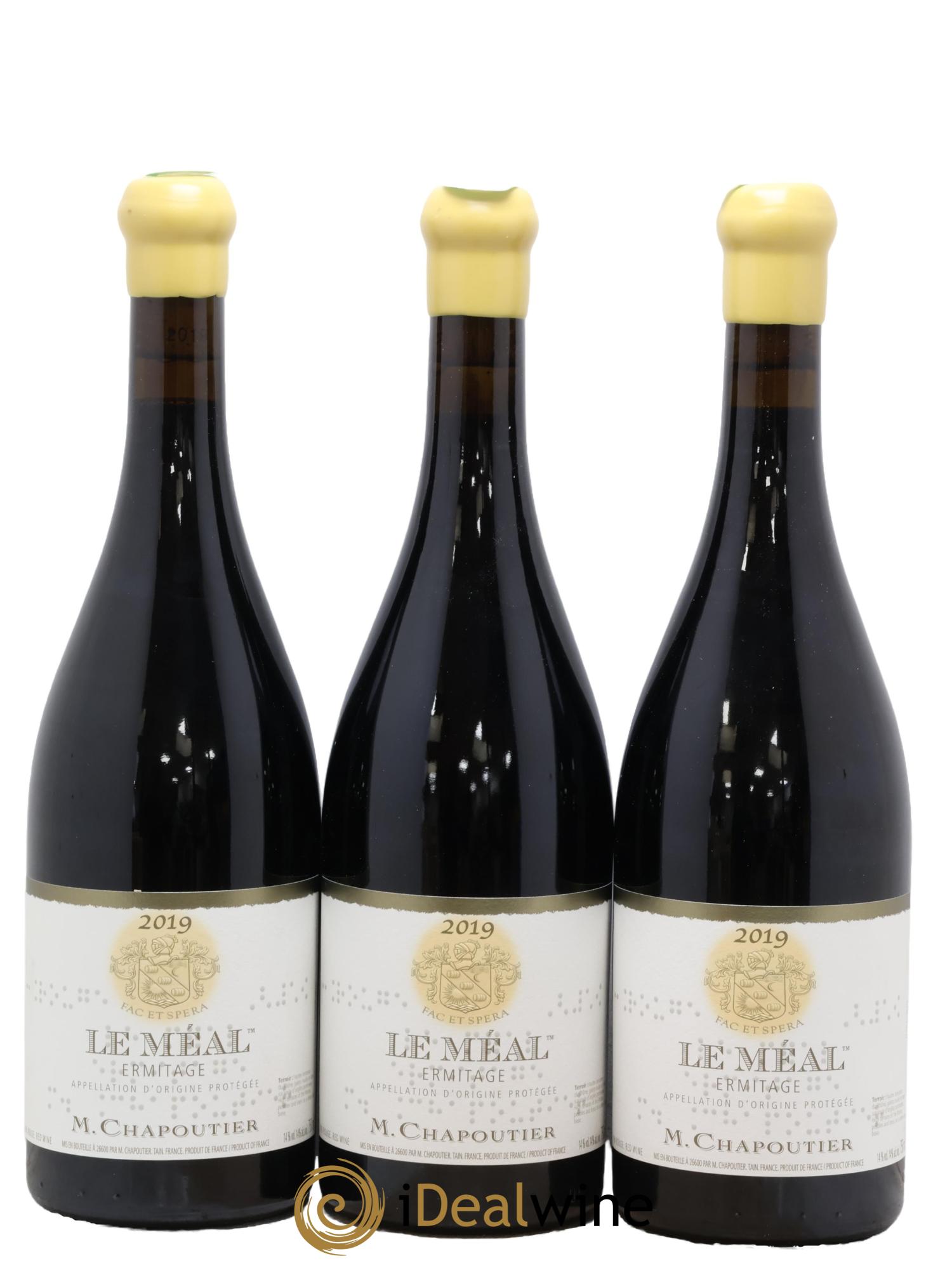 Hermitage Ermitage Le Méal Chapoutier 2019 - Lot de 3 bouteilles - 0
