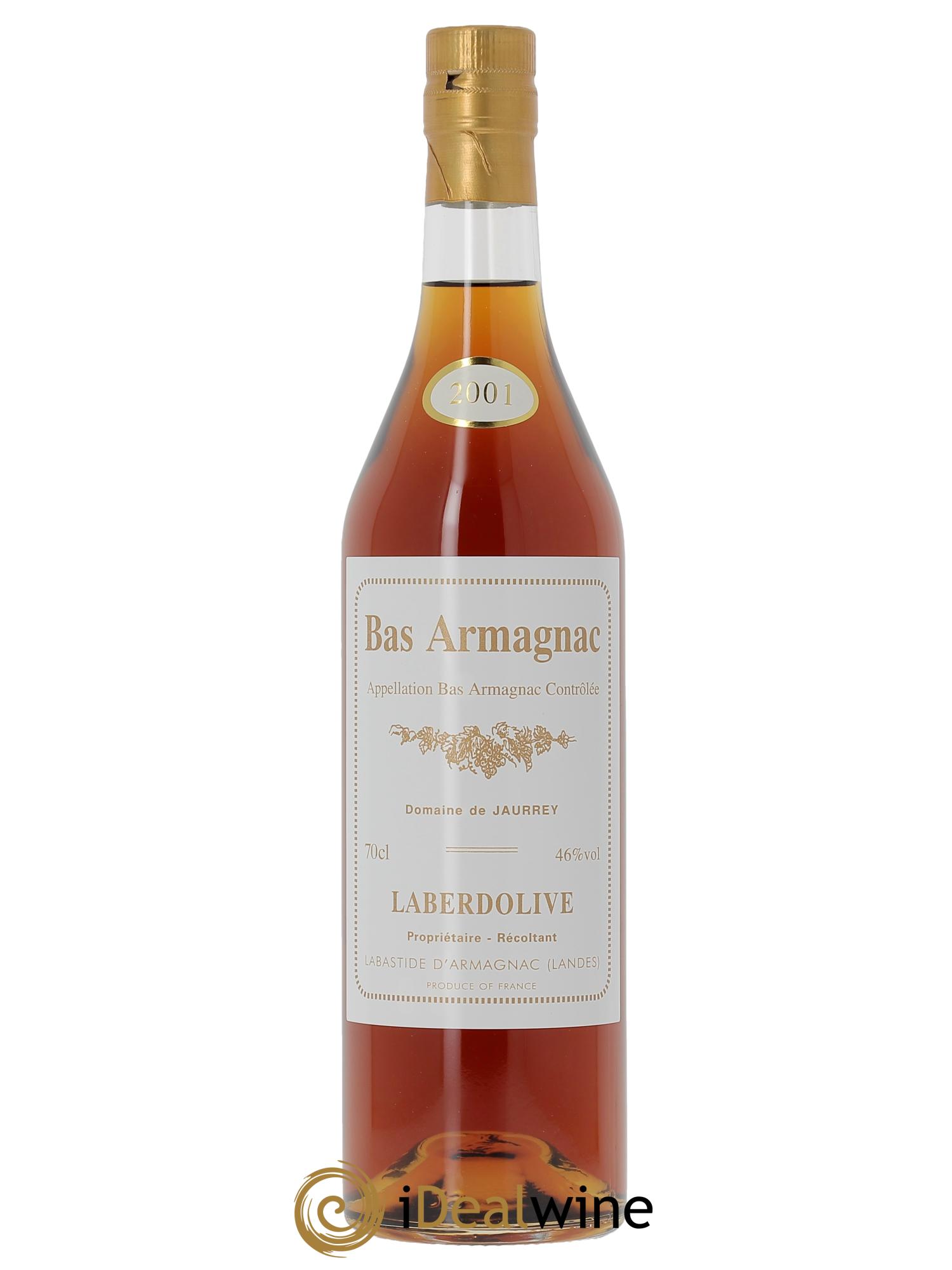 Bas-Armagnac Domaine de Jaurrey Laberdolive  2001 - Lot de 1 pot - 1