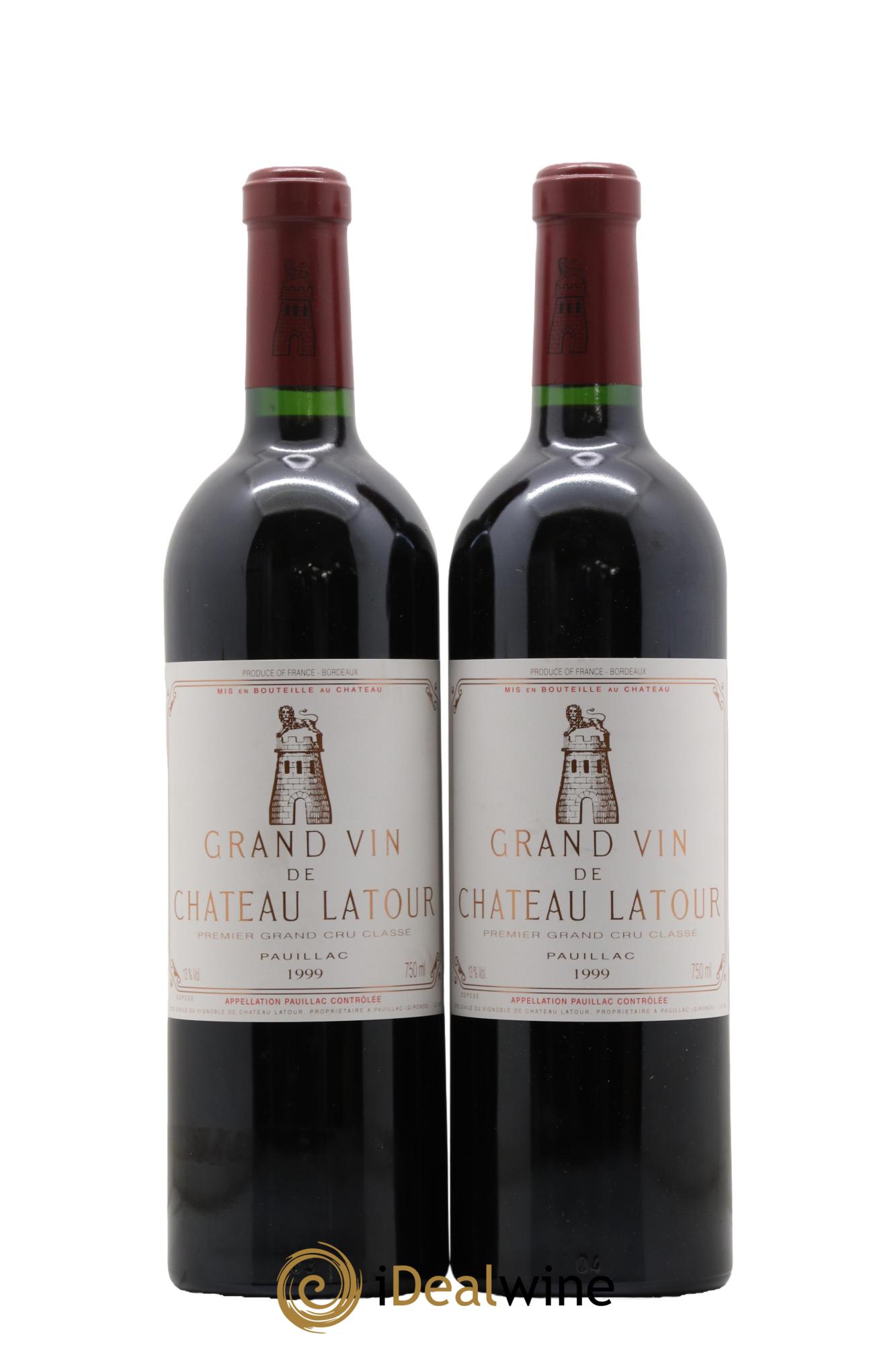 Château Latour 1er Grand Cru Classé 1999 - Lot de 2 bouteilles - 0