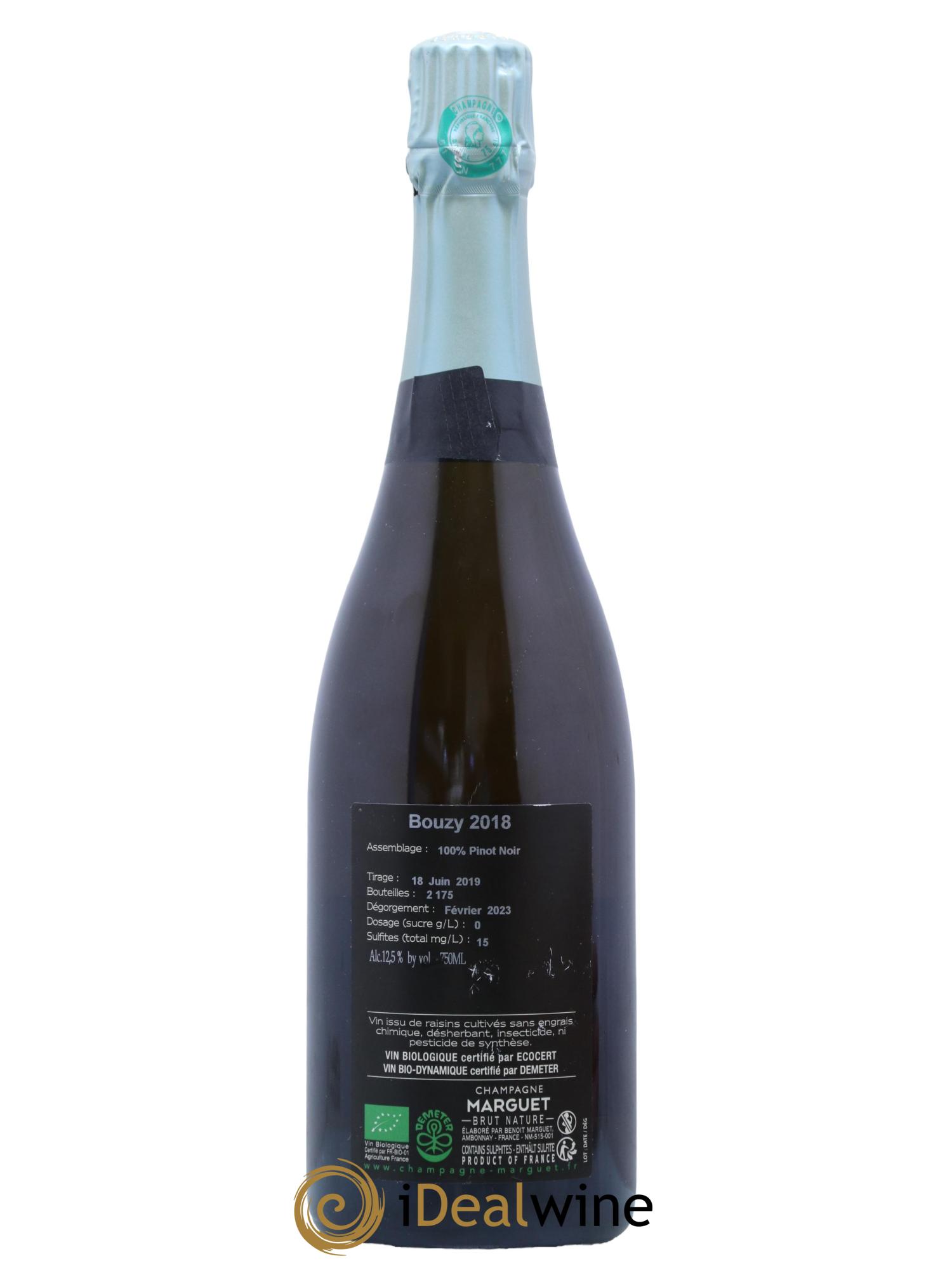 Bouzy Grand Cru Extra-Brut Marguet 2018 - Lot de 1 bouteille - 1