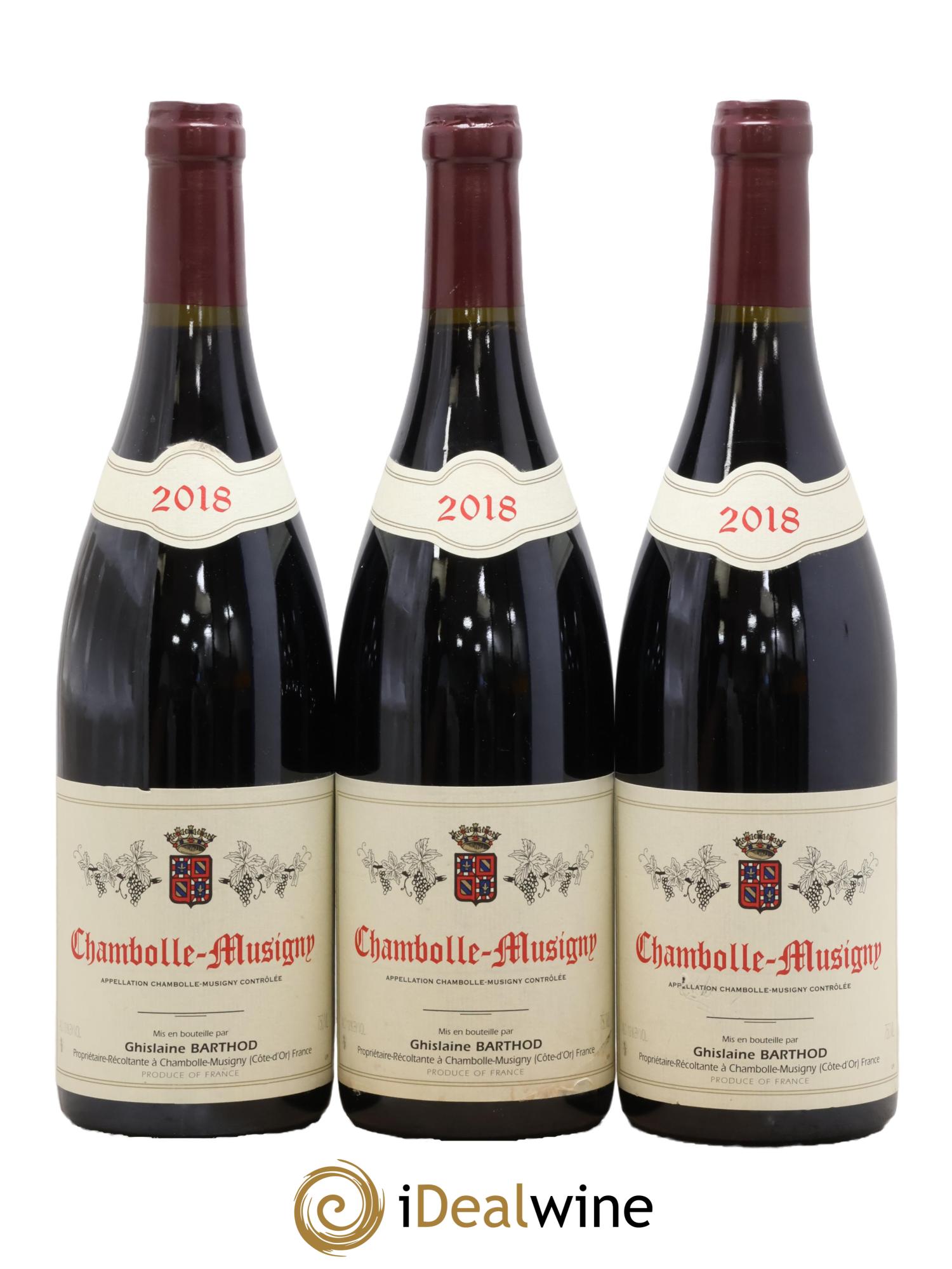 Chambolle-Musigny Ghislaine Barthod 2018 - Lot de 3 bouteilles - 0