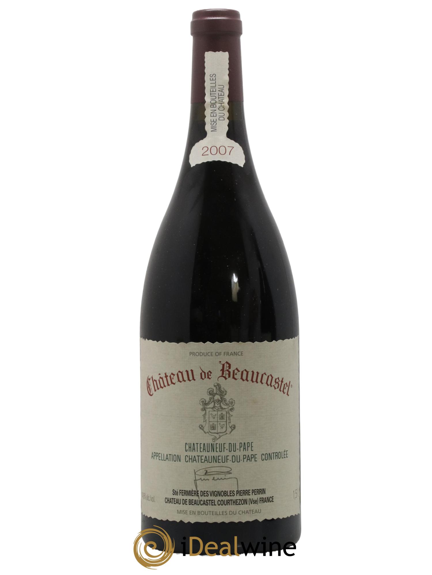 Châteauneuf-du-Pape Château de Beaucastel Famille Perrin 2007 - Lot de 1 magnum - 0