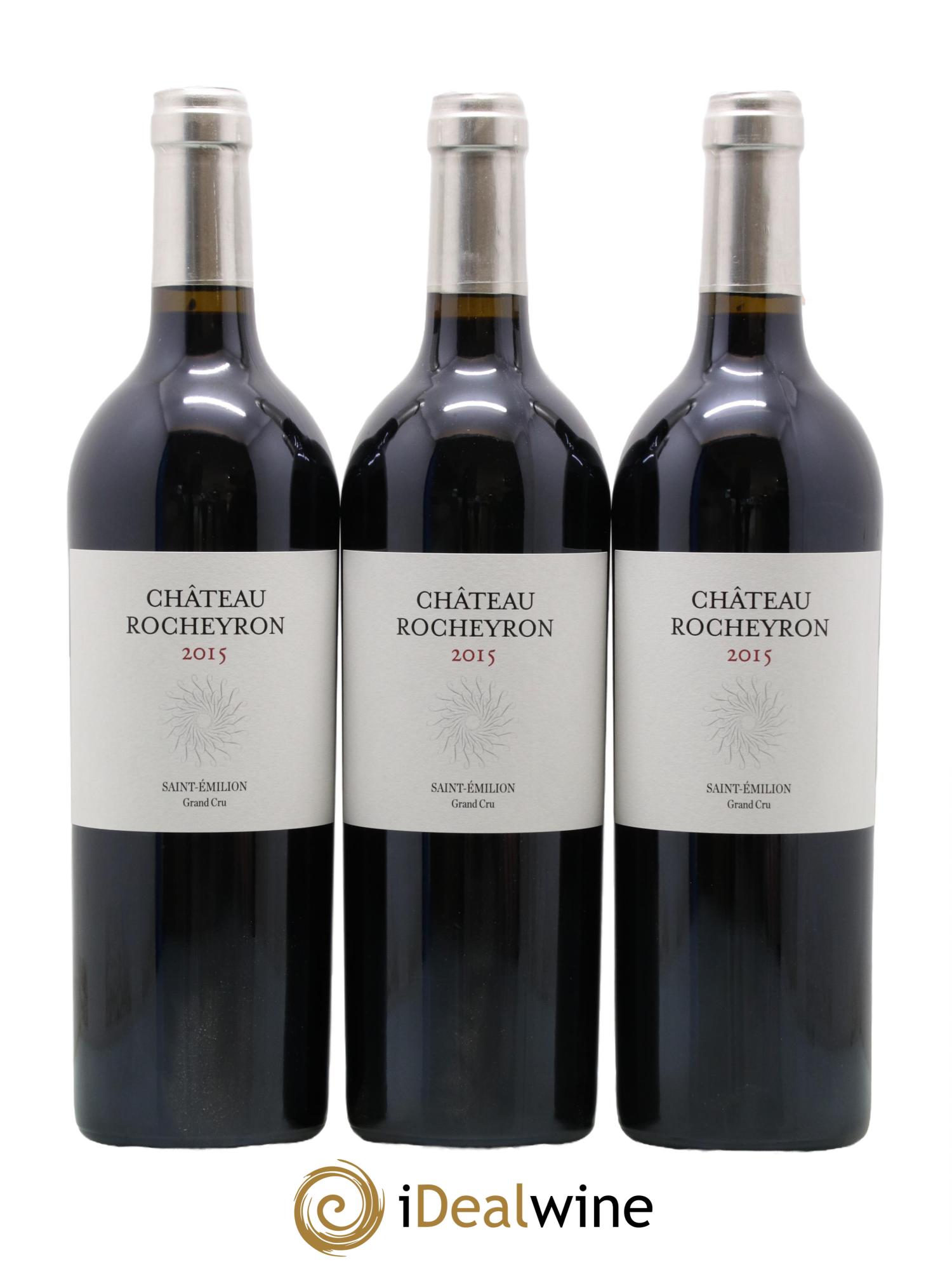 Saint-Émilion Grand Cru Chateau Rocheyron 2015 - Posten von 3 Flaschen - 0