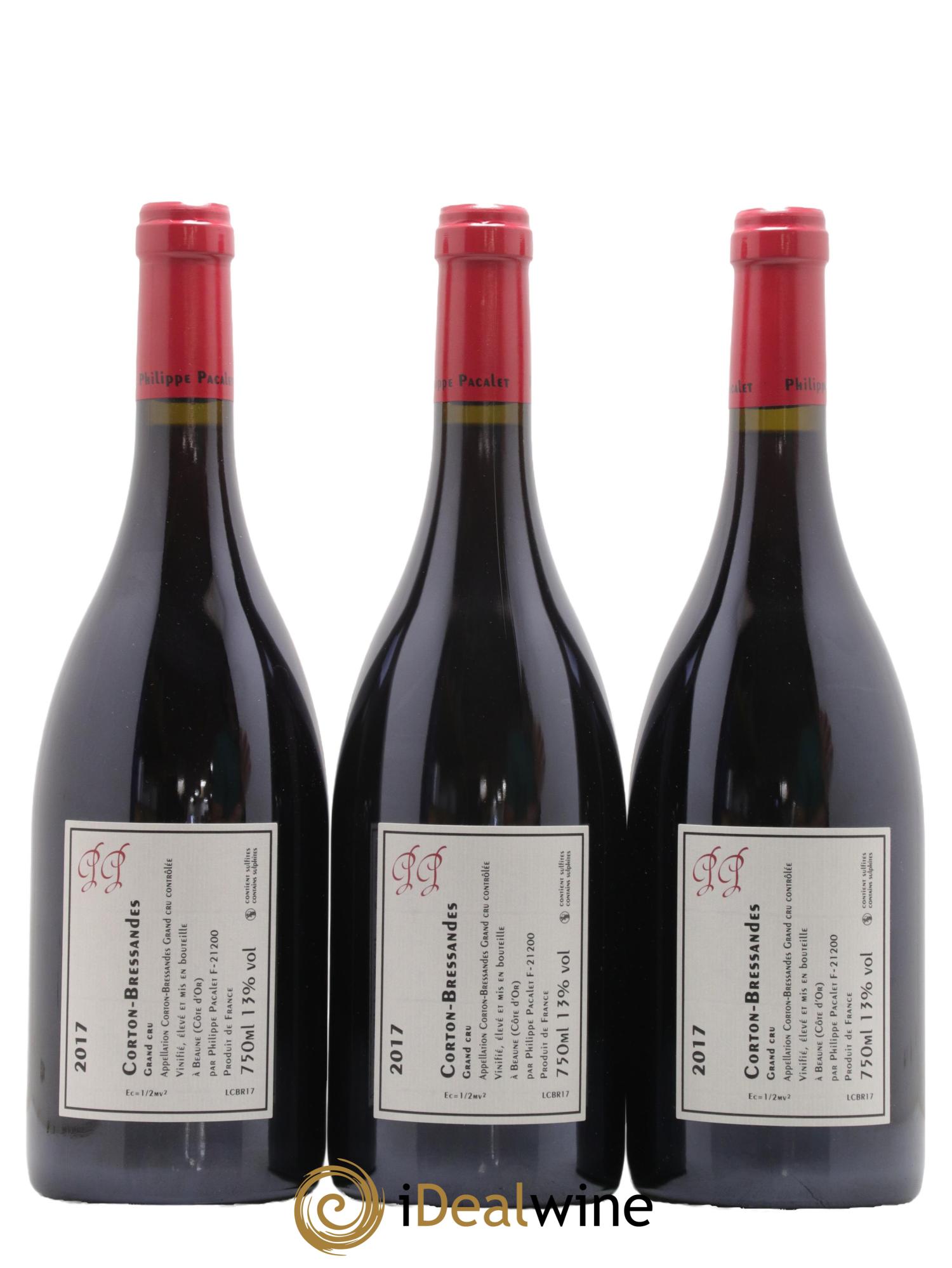 Corton Grand Cru Bressandes Philippe Pacalet 2017 - Lot de 3 bouteilles - 1