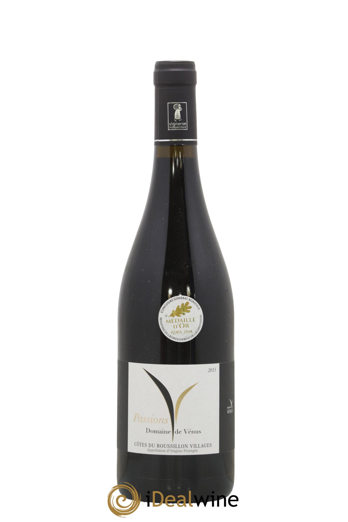 Côtes du Roussillon Passions Domaine de Vénus 2015 - Lot de 1 bouteille - 0