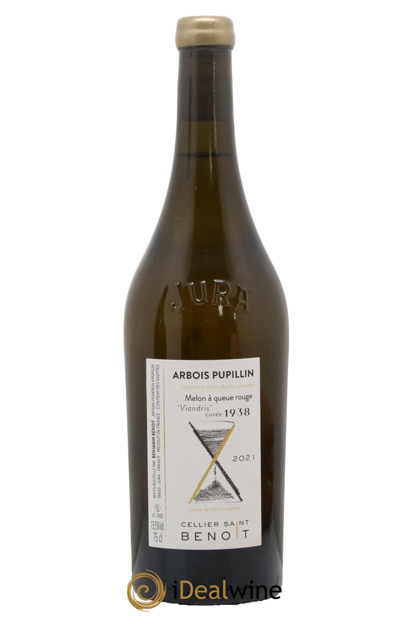 Arbois Viandris 1938 Cellier Saint Benoît 2021 - Lot de 1 bouteille - 0