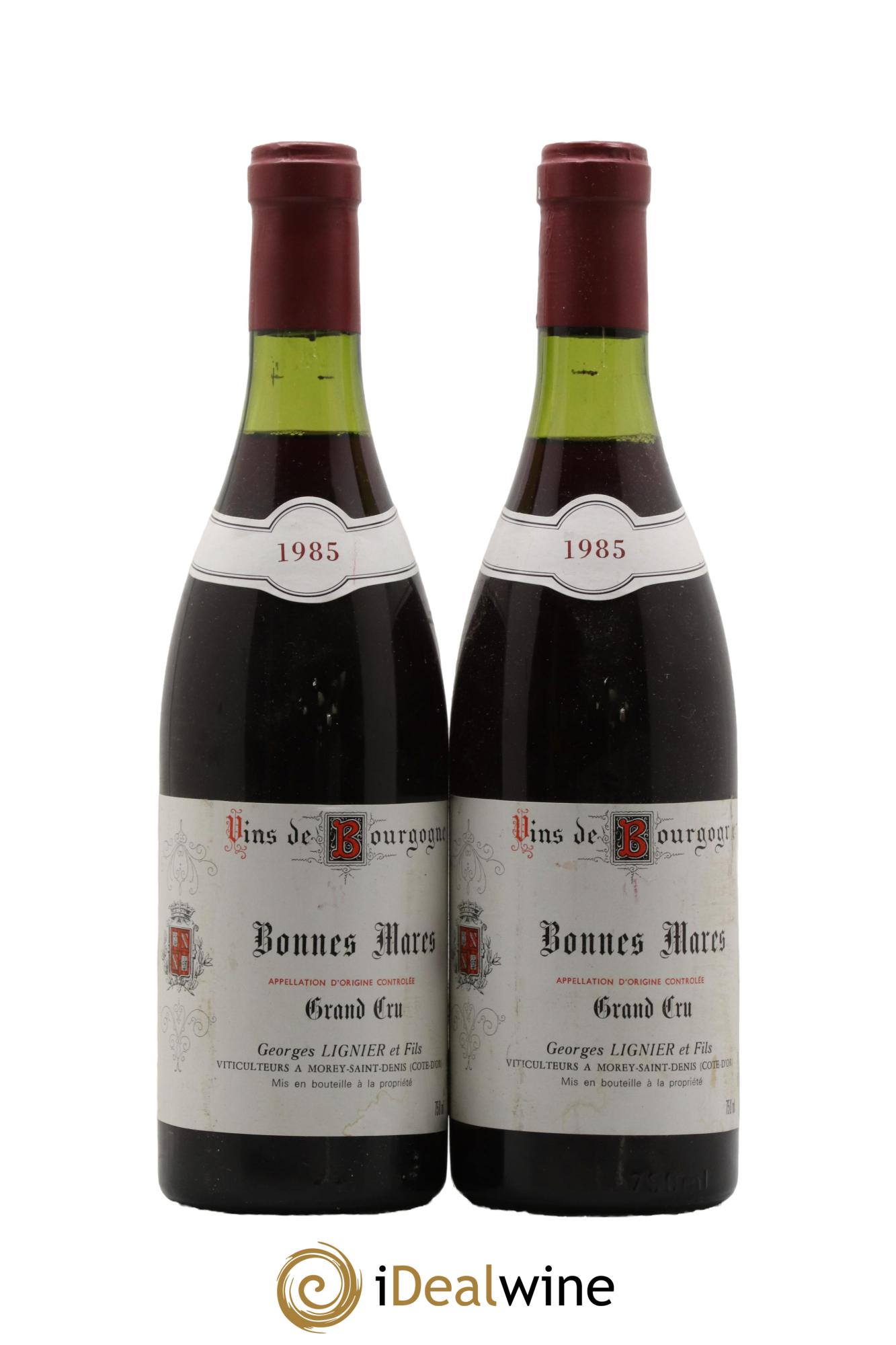 Bonnes-Mares Grand Cru Georges Lignier (Domaine) 1985 - Lot of 2 bottles - 0