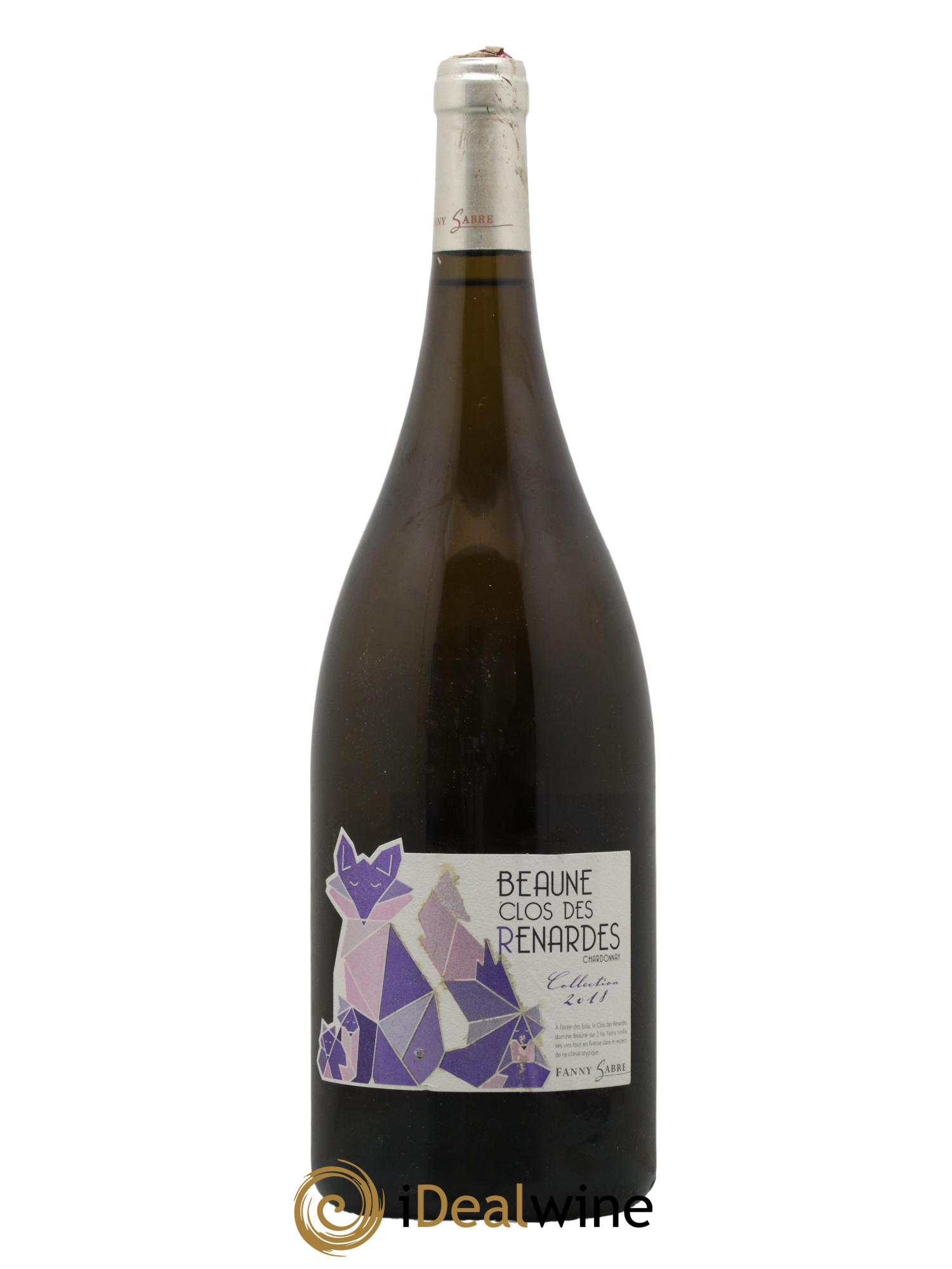 Beaune Clos des Renardes Chardonnay Fanny Sabre 2018 - Lot de 1 magnum - 0