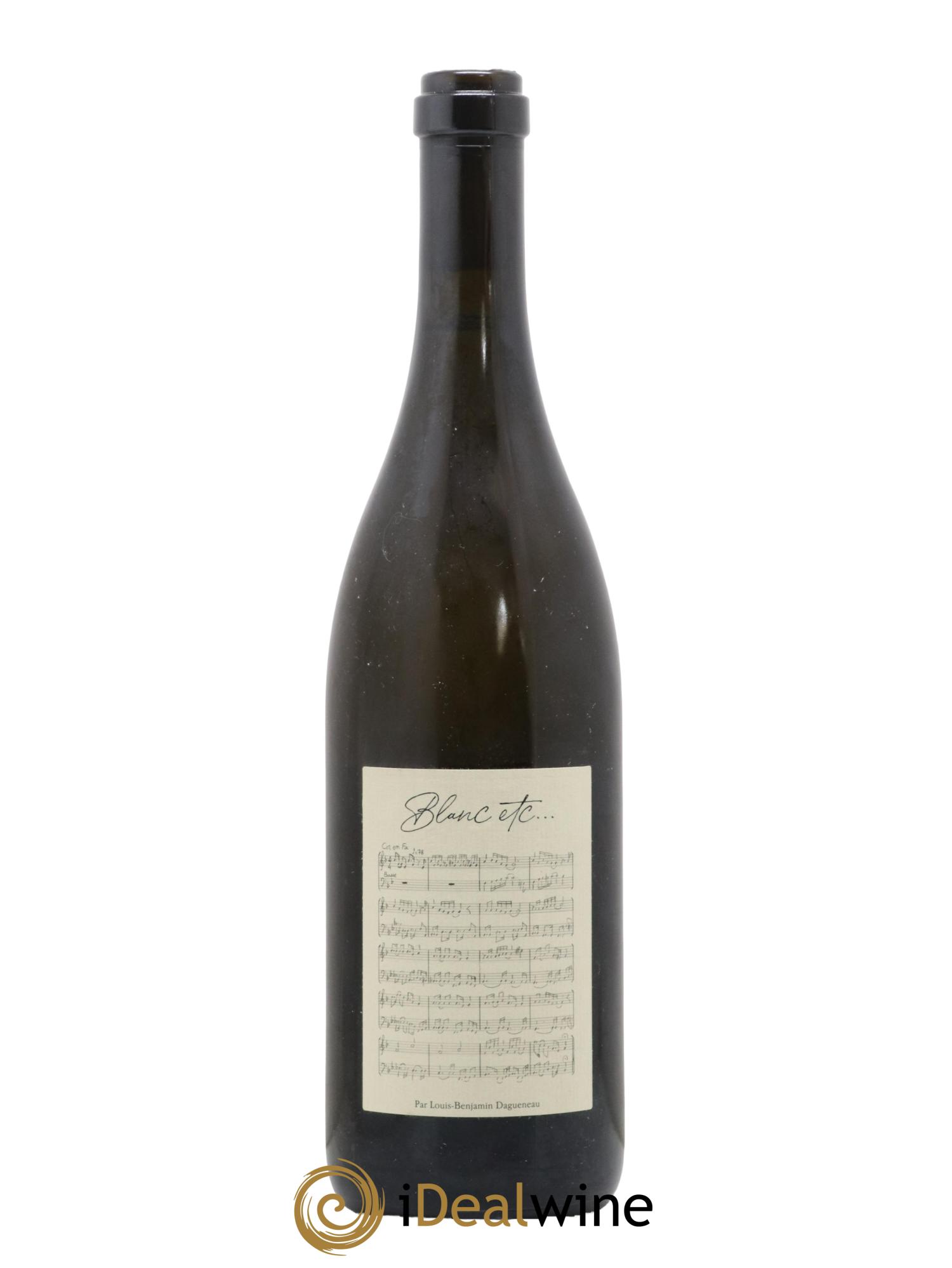 Vin de France Blanc Etc Dagueneau (Domaine Didier - Louis-Benjamin) 2019 - Lot de 1 bouteille - 0