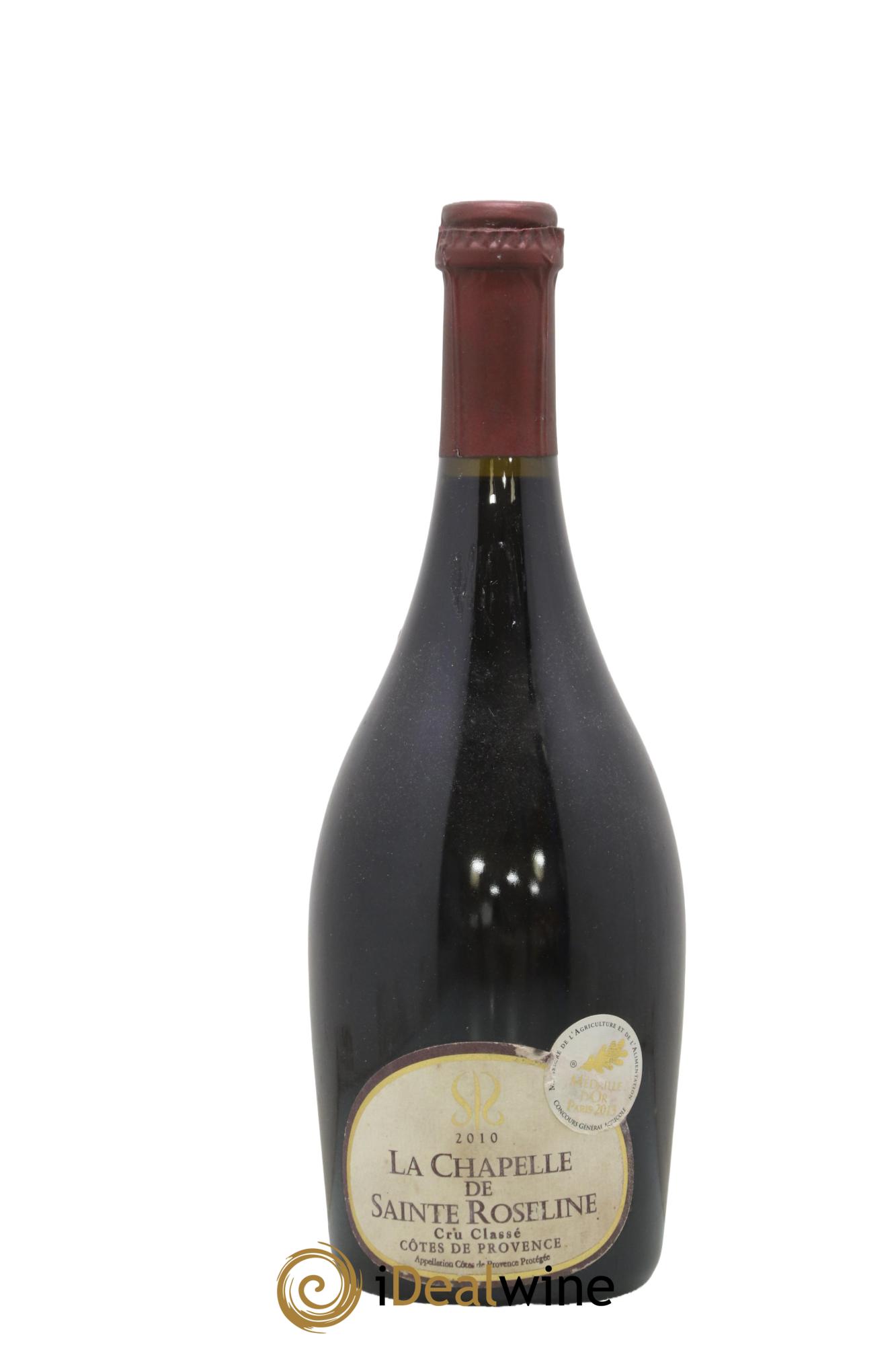 Côtes de Provence Château Sainte-Roseline La Chapelle 2010 - Posten von 1 Flasche - 0