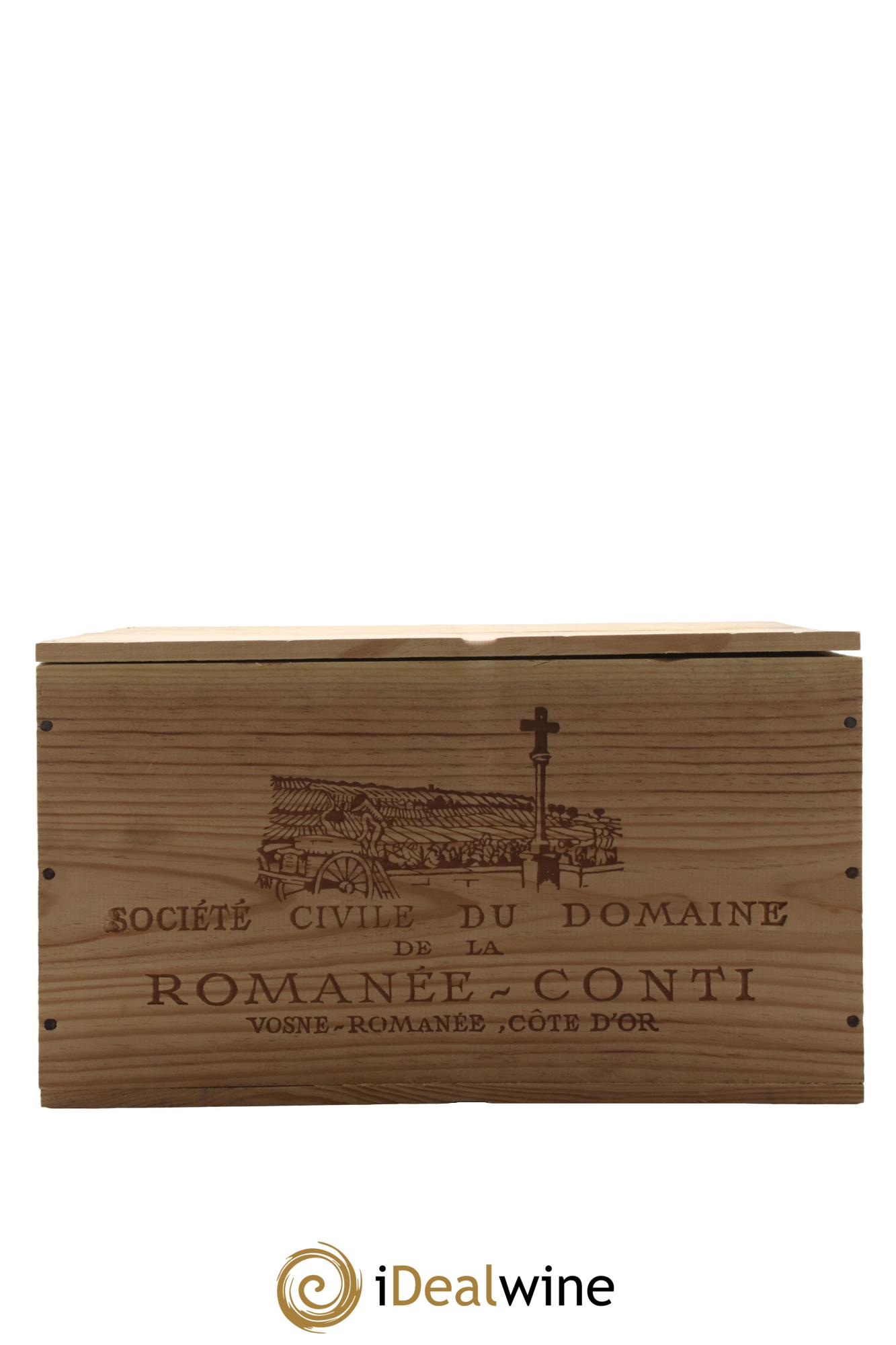 Caisse Domaine de la Romanée Conti Domaine de la Romanée-Conti 1 Echézeaux, 1 Grands-Echézeaux, 1 Romanée-Saint-Vivant, 1 Richebourg, 1 Tâches, 1 Montrachet 2008 - Lot de 6 bouteilles - 6