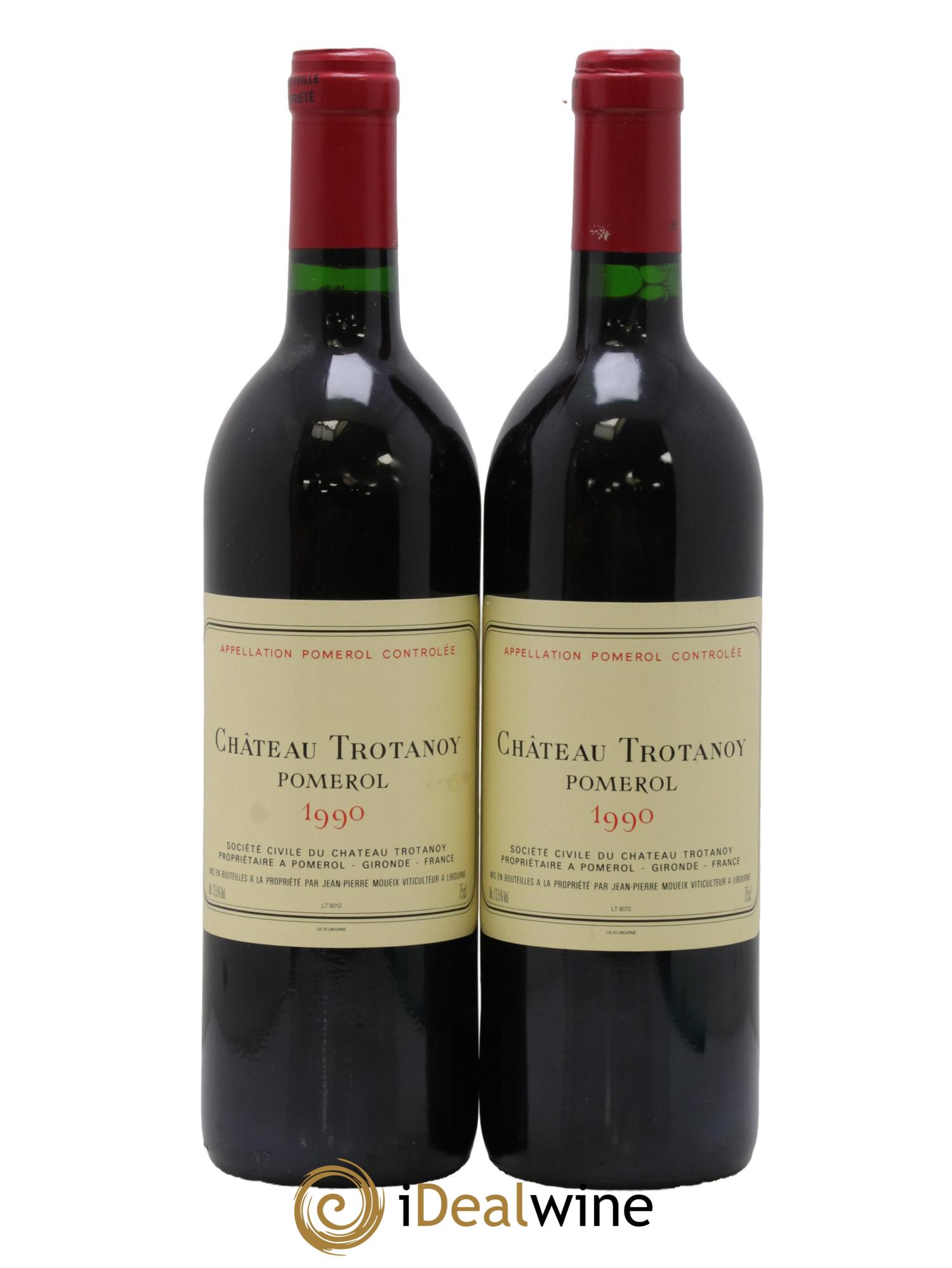 Château Trotanoy 1990 - Lot de 2 bouteilles - 0