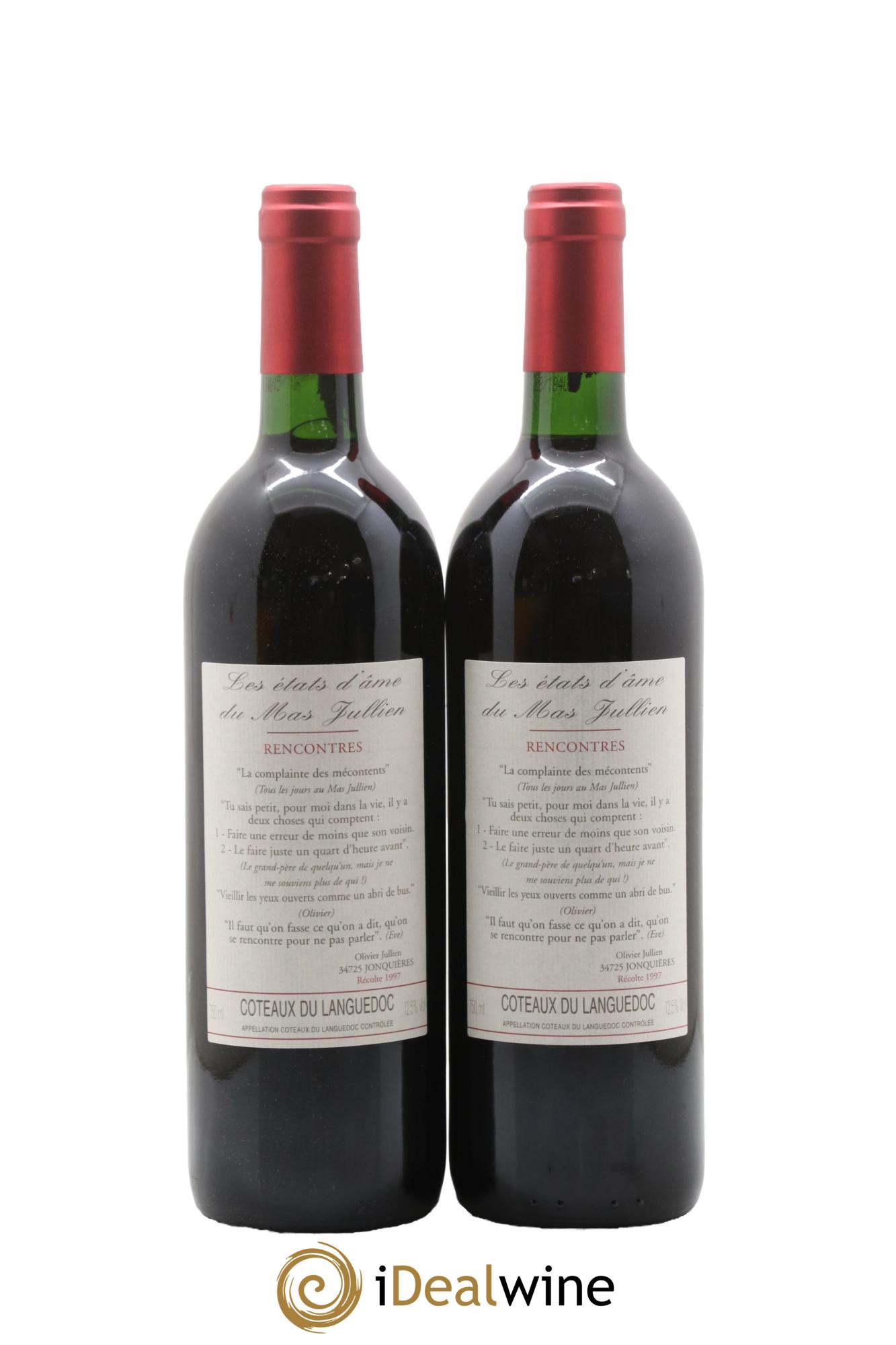 Coteaux du Languedoc - Terrasses du Larzac Mas Jullien Les Etats d'Ame du Mas Jullien Olivier Jullien 1997 - Lotto di 2 bottiglie - 0