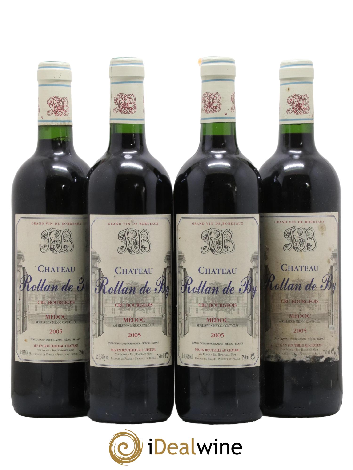 Château Rollan de By Cru Bourgeois 2005 - Lot de 4 bouteilles - 0