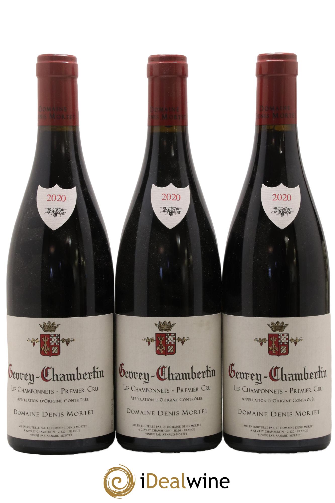 Gevrey-Chambertin 1er Cru Les Champonnets Denis Mortet (Domaine) 2020 - Lot de 3 bouteilles - 0