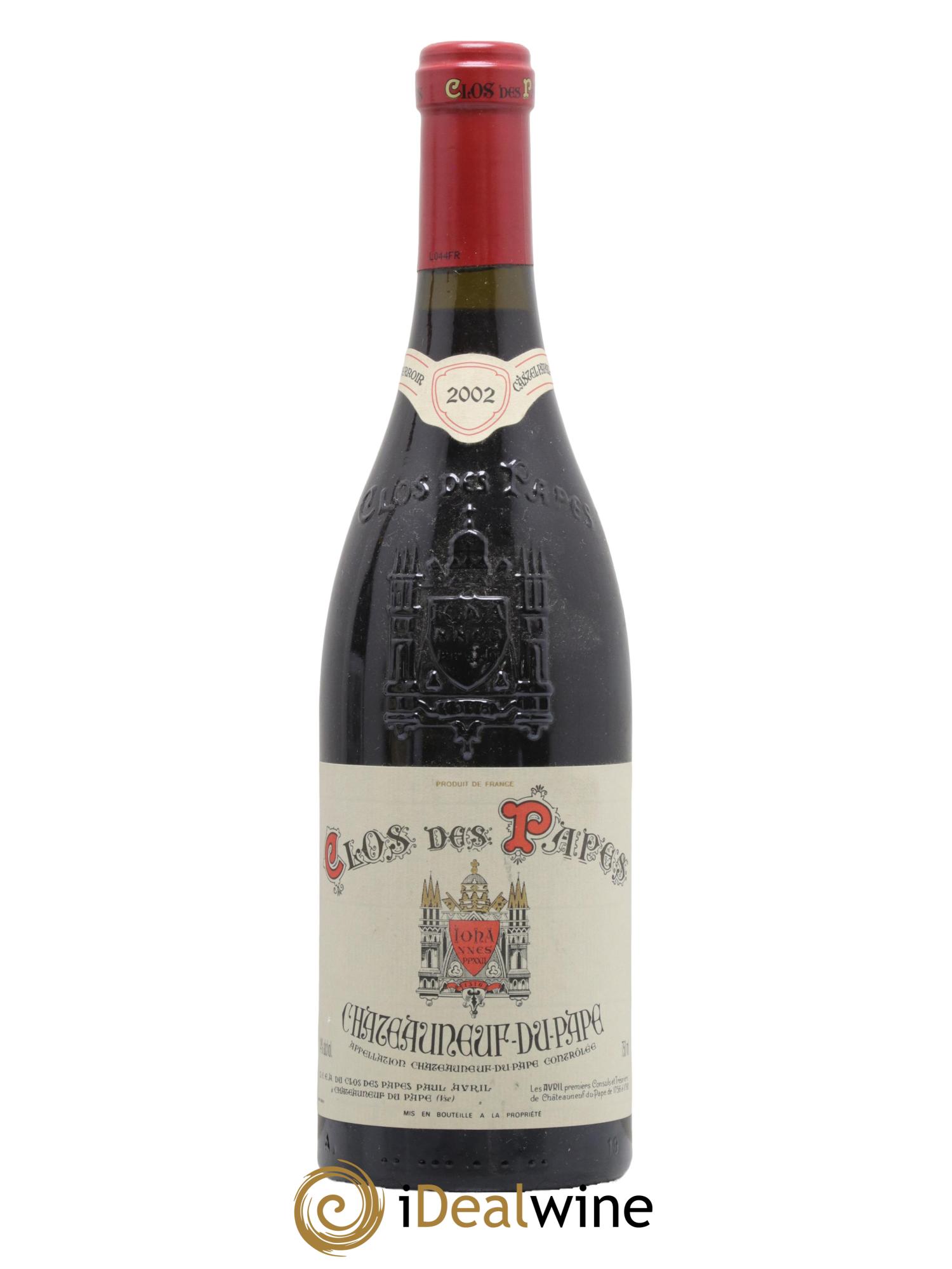 Châteauneuf-du-Pape Clos des Papes - Paul Avril 2002 - Lot de 1 bouteille - 0