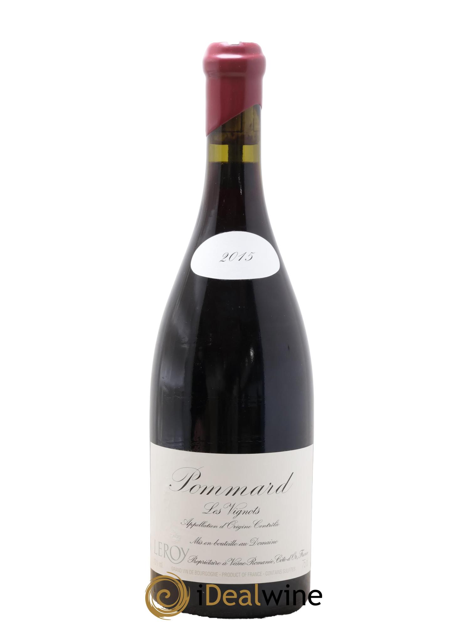 Pommard Les Vignots Leroy (Domaine) 2015 - Lot of 1 bottle - 0