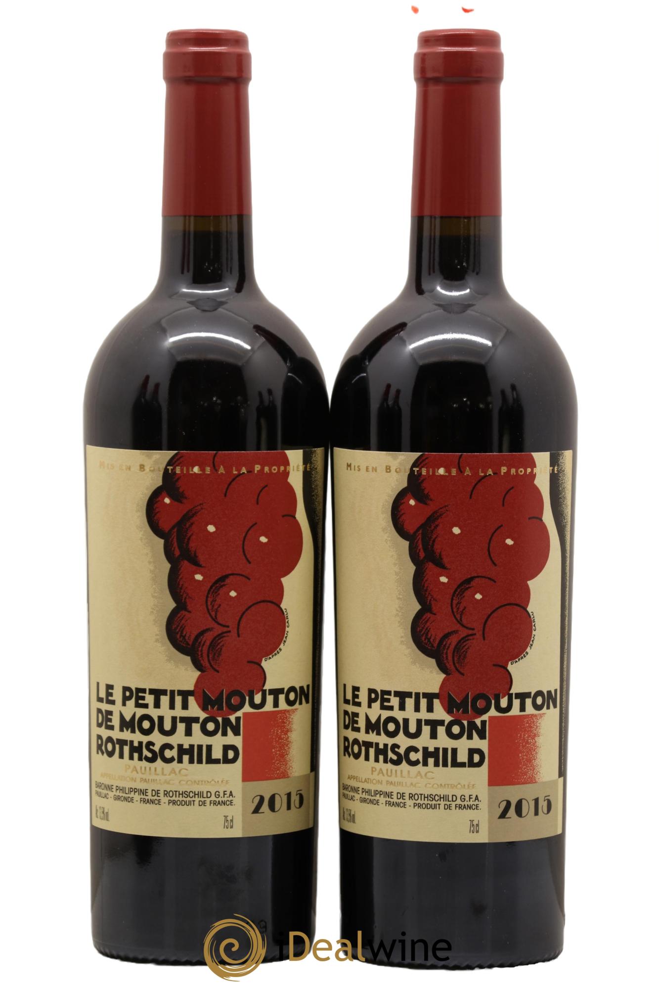 Petit Mouton Second Vin 2015 - Lot de 2 bouteilles - 0