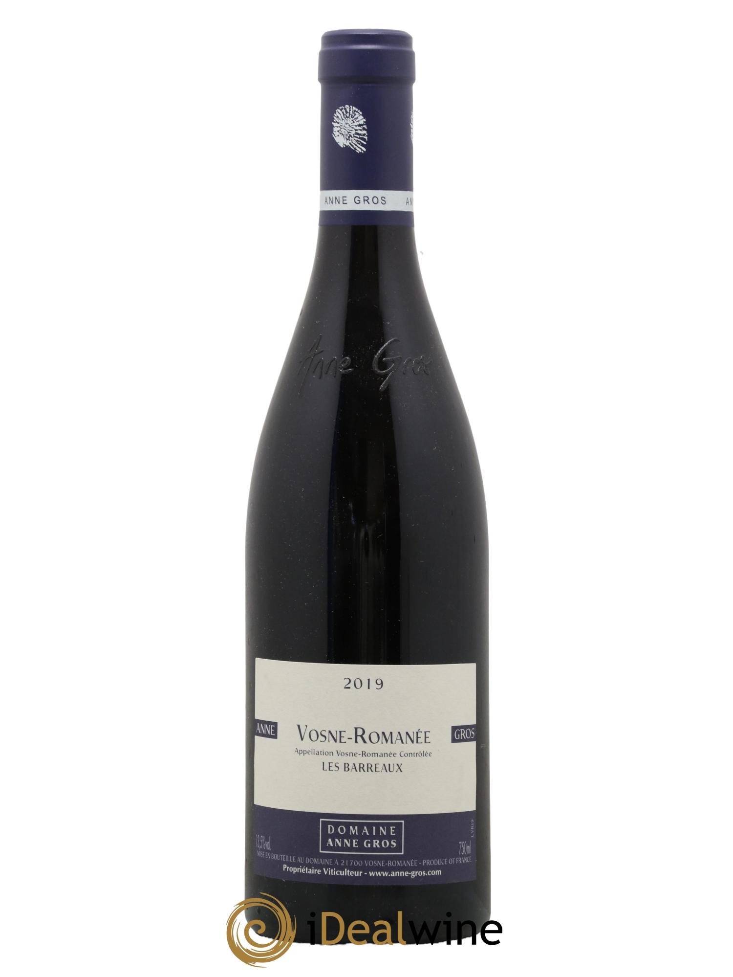 Vosne-Romanée Les Barreaux Anne Gros 2019 - Lot de 1 bouteille - 0